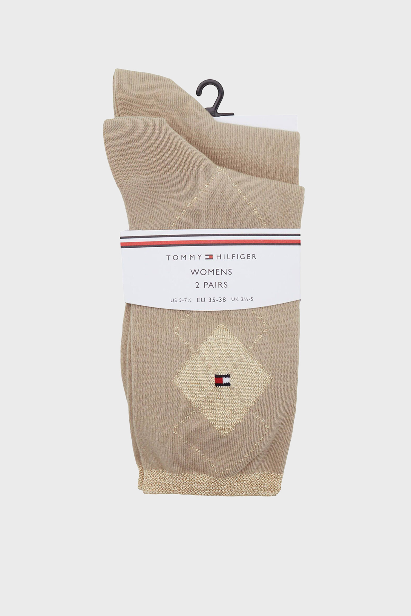 Носки/TH WOMEN SOCK 2P SHINY ARGYLE 6