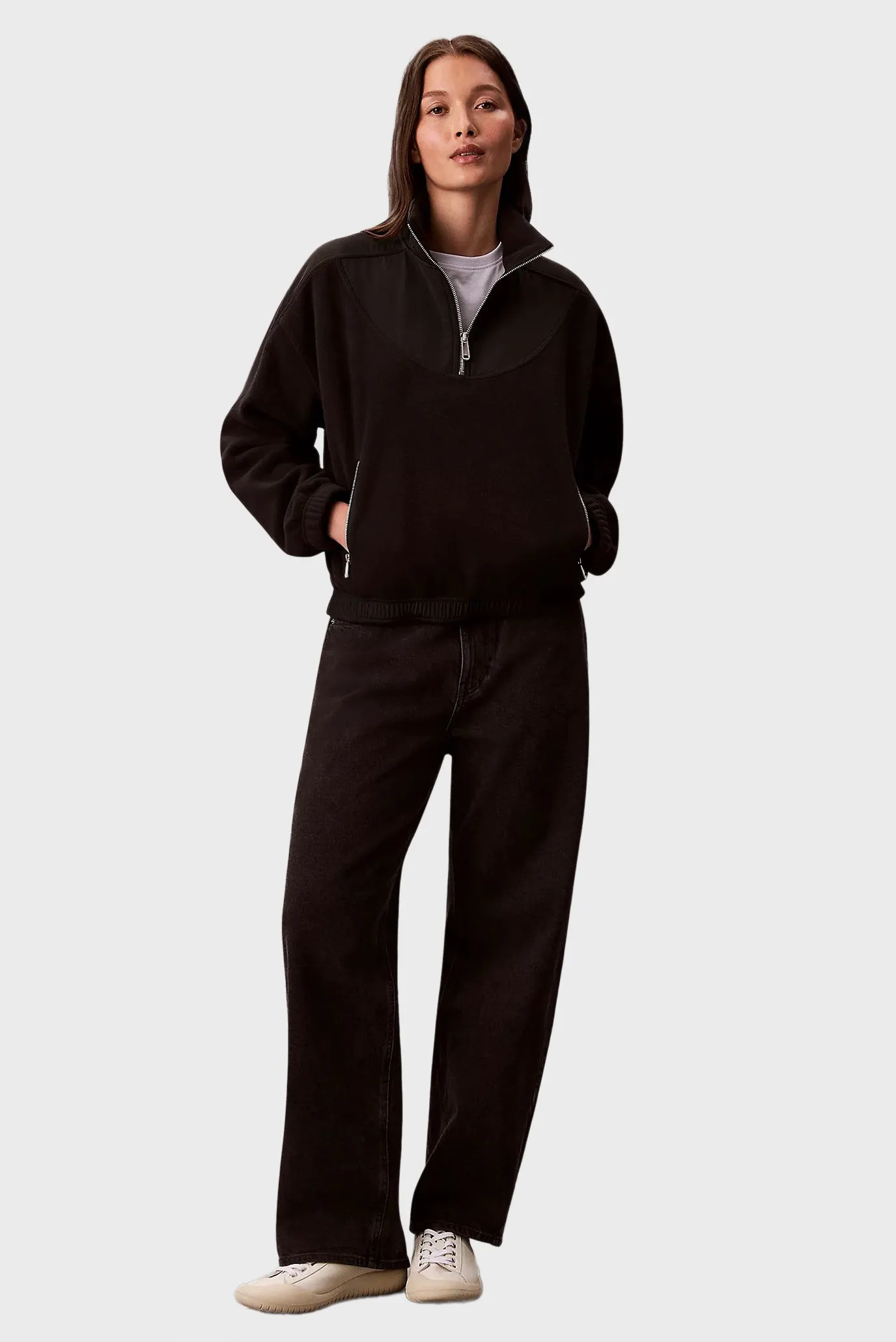 Реглан 1 4 ZIP MIXED MEDIA POLAR FLEECE 2