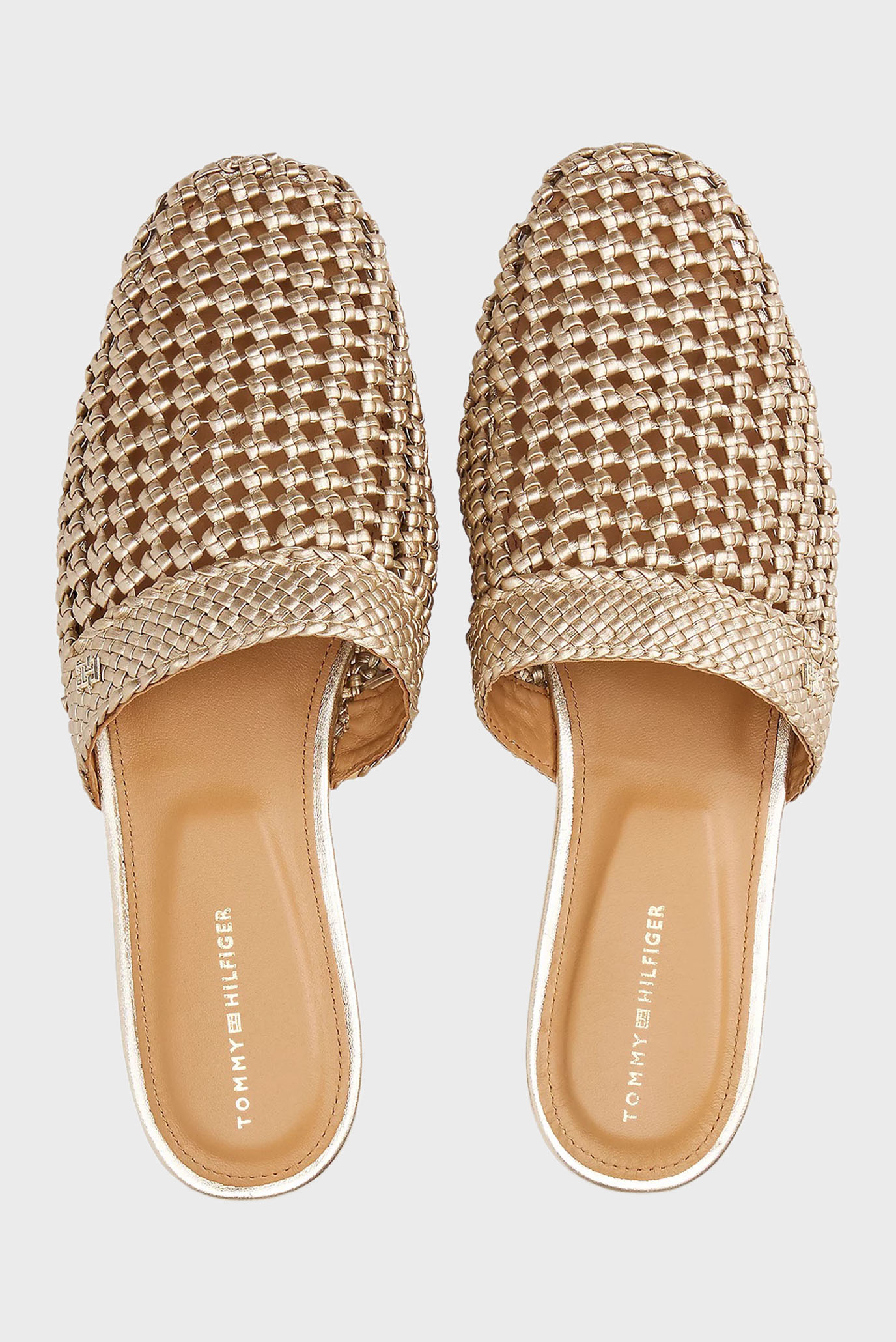 Сандалии CROCHET METALLIC LEATHER MULE 3