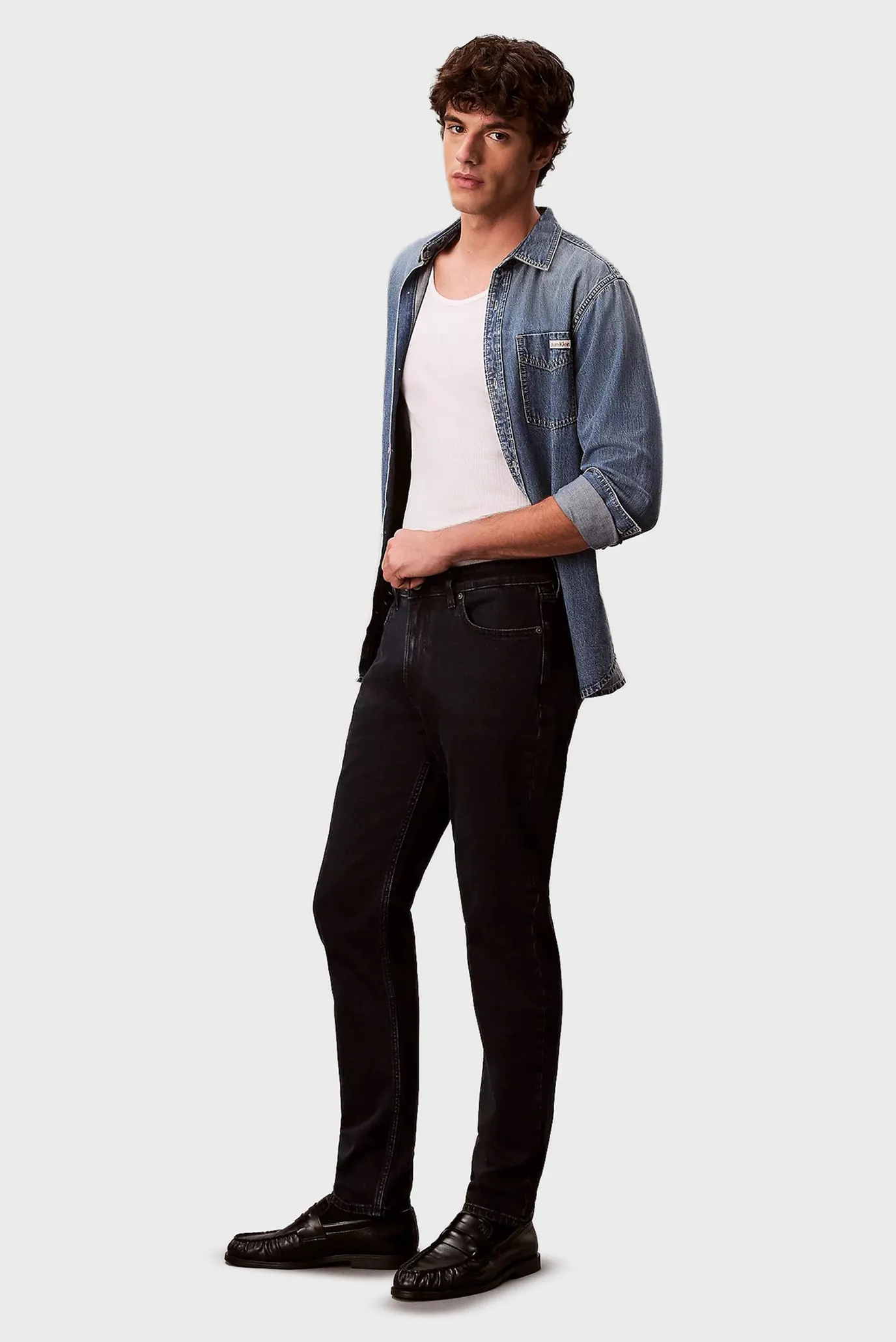 Джинсы SLIM TAPER BLUE BLACK STONE SW J 3