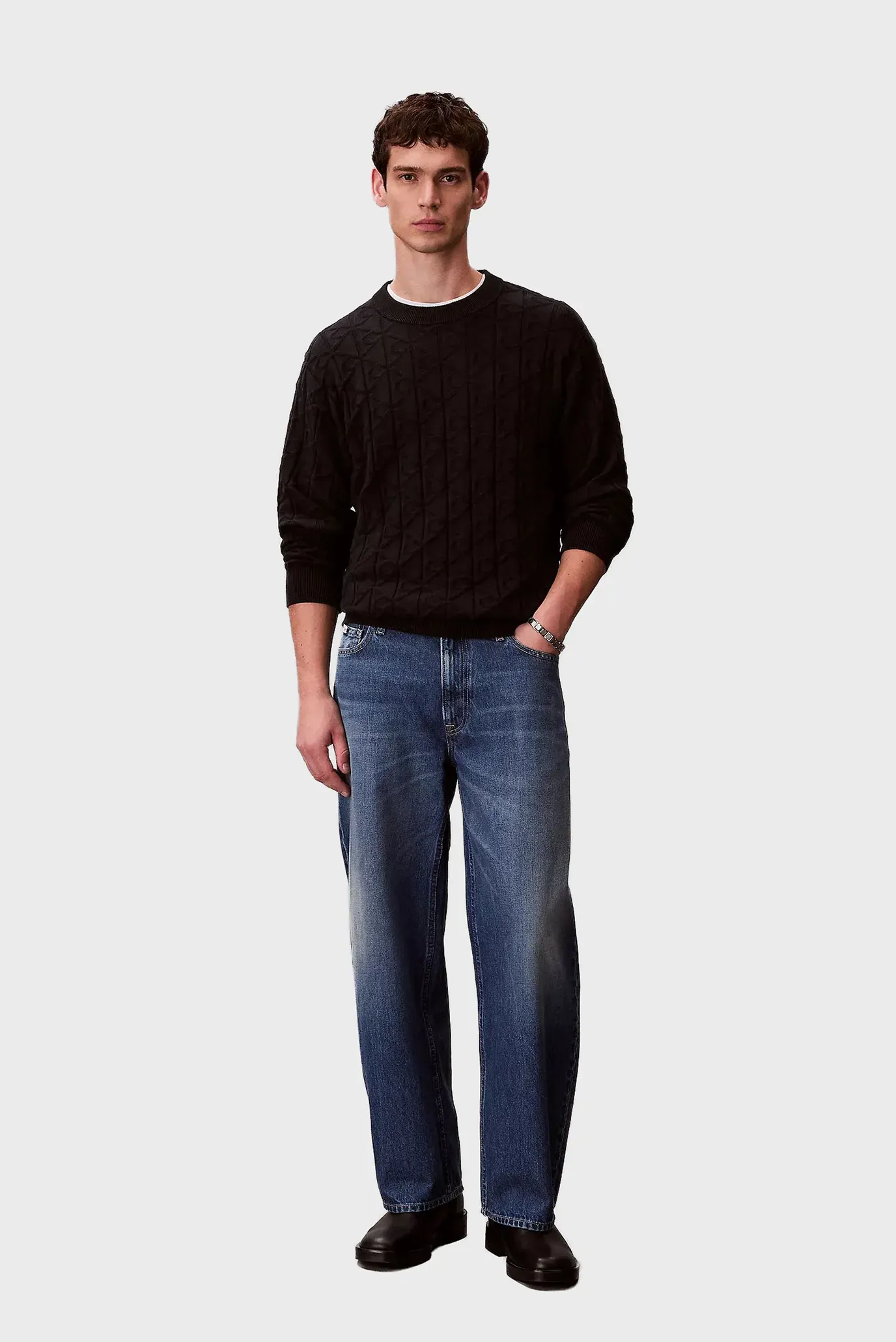 Свитер LS EASY AOP COTTON CREWNK SWEATE 2