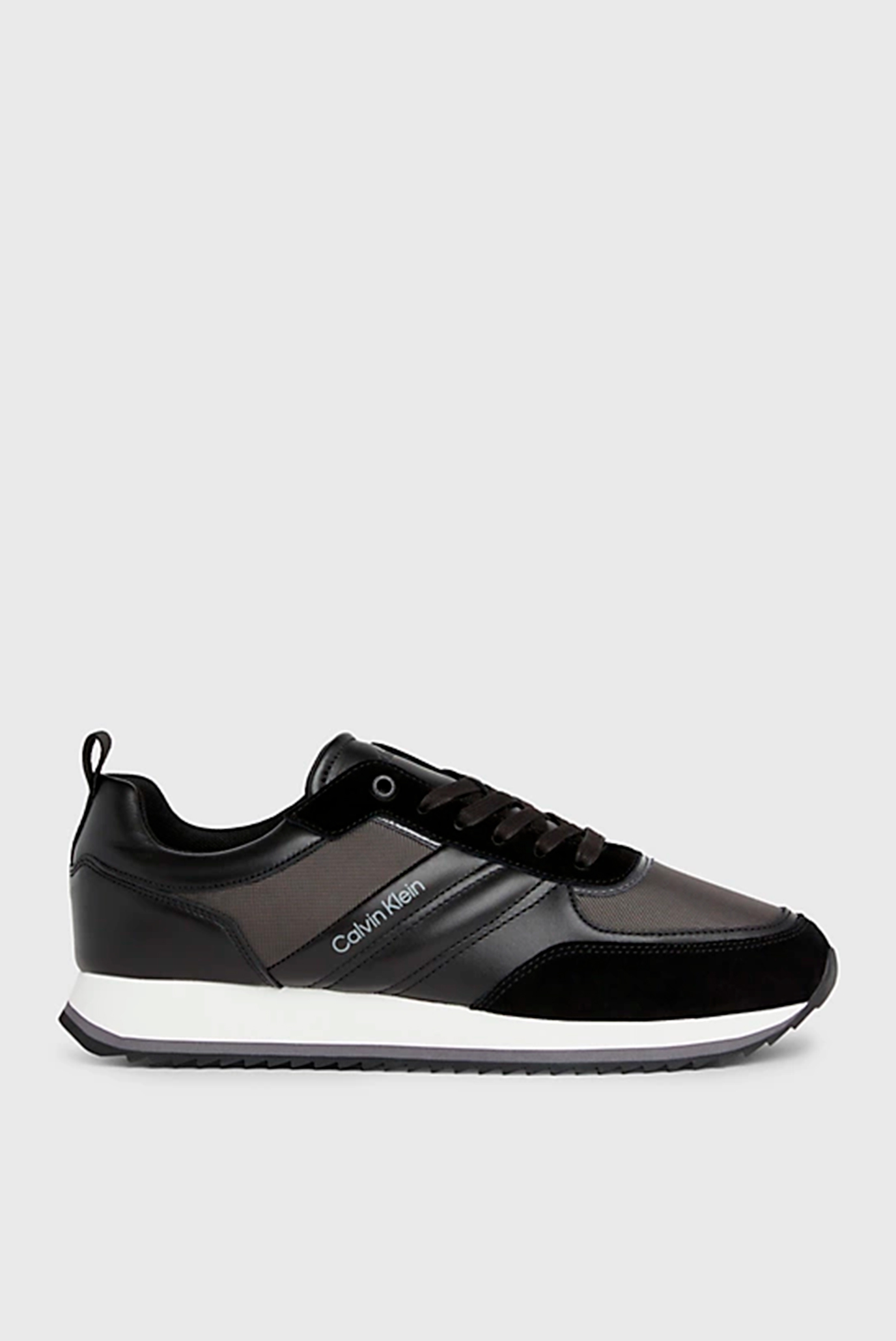 Мужские черные кожаные кроссовки LOW TOP LACE UP REPR 1