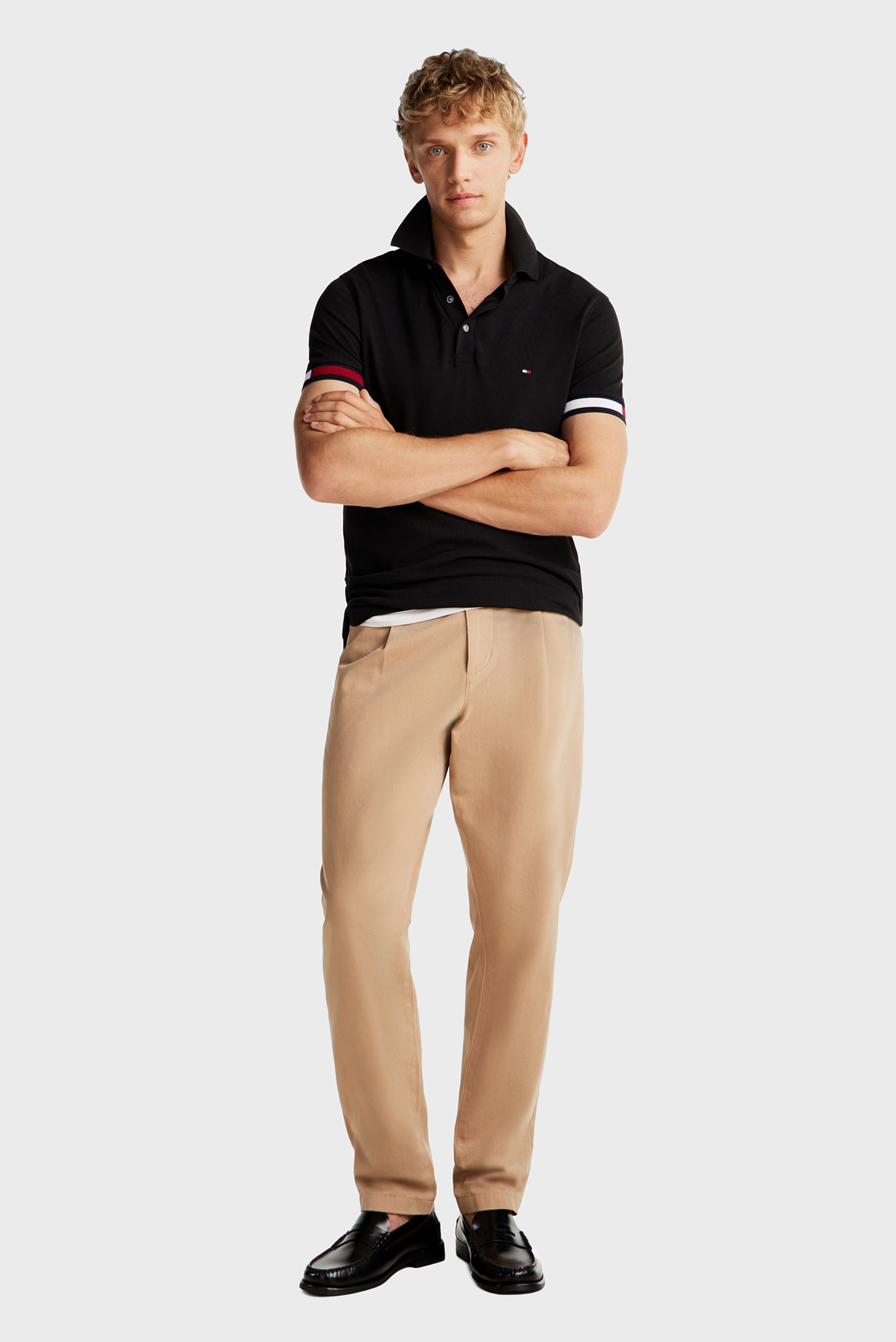 Поло FLAG CUFF SLIM POLO 3