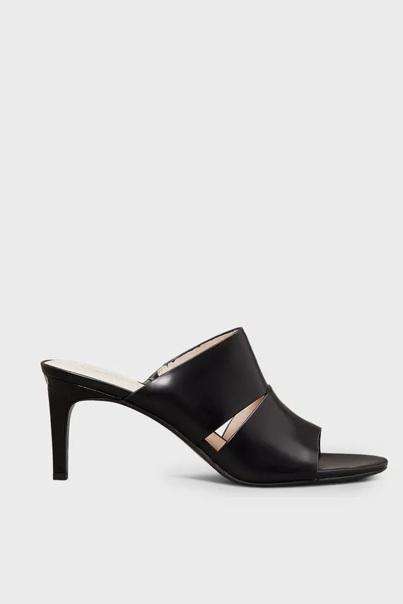 Босоножки HEEL MULE 70 - LTH 2 STRAPS Calvin Klein