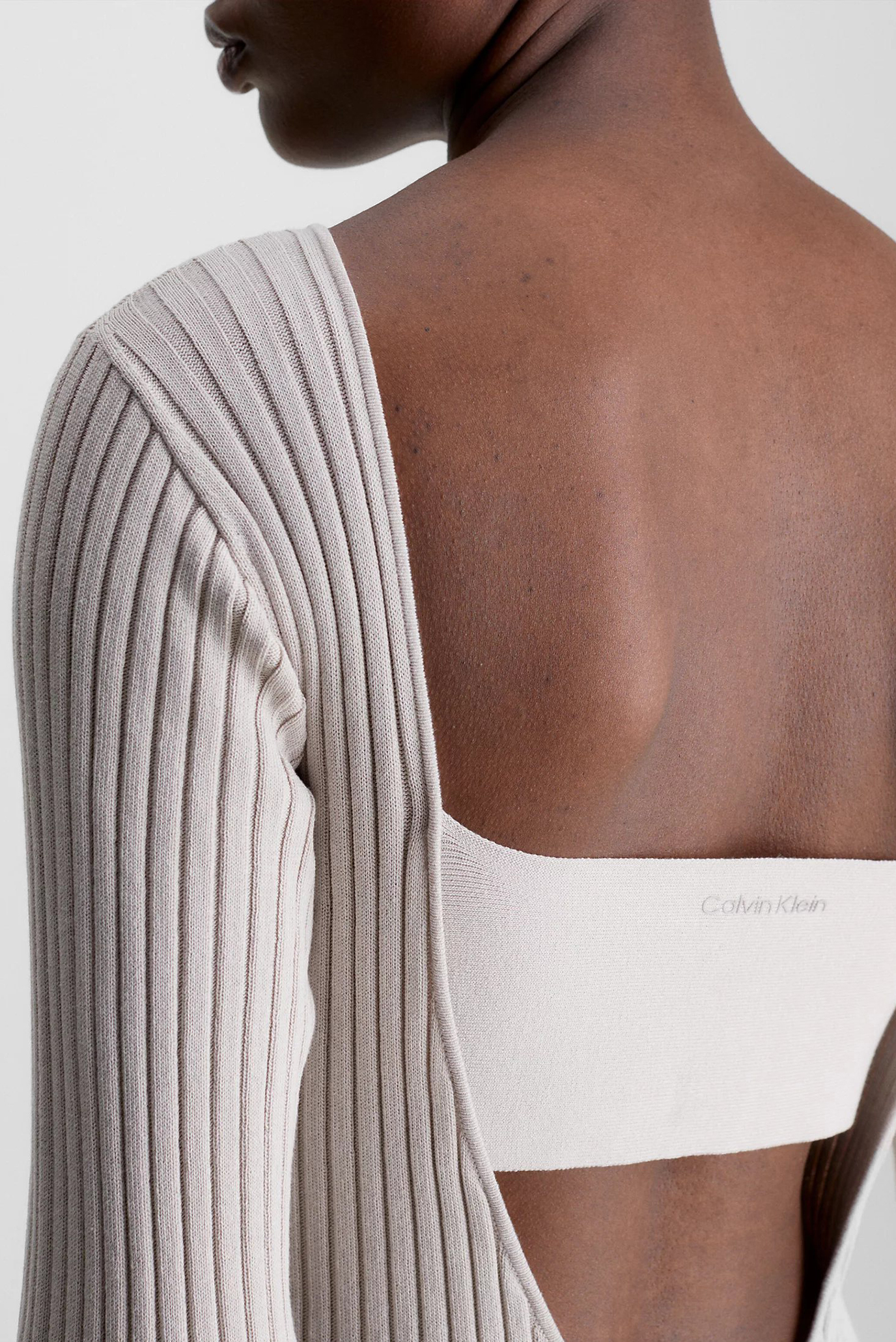 Платье ICONIC RIB OPEN BACK DRESSCalvin Klein Платье ICONIC RIB OPEN BACK DRESS 9