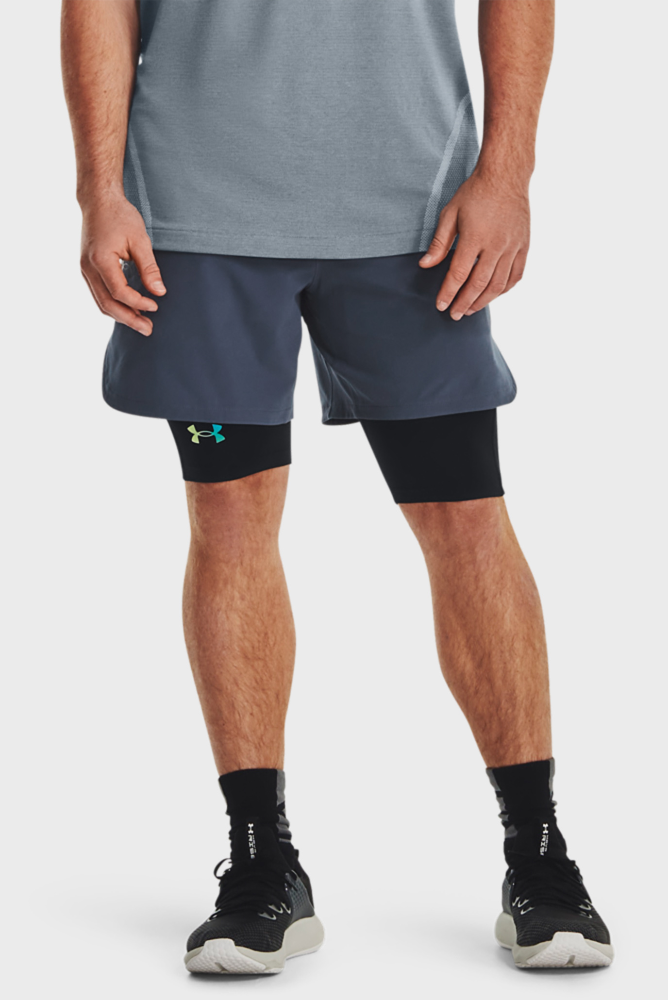 Мужские серые шорты UA Peak Woven Shorts 16