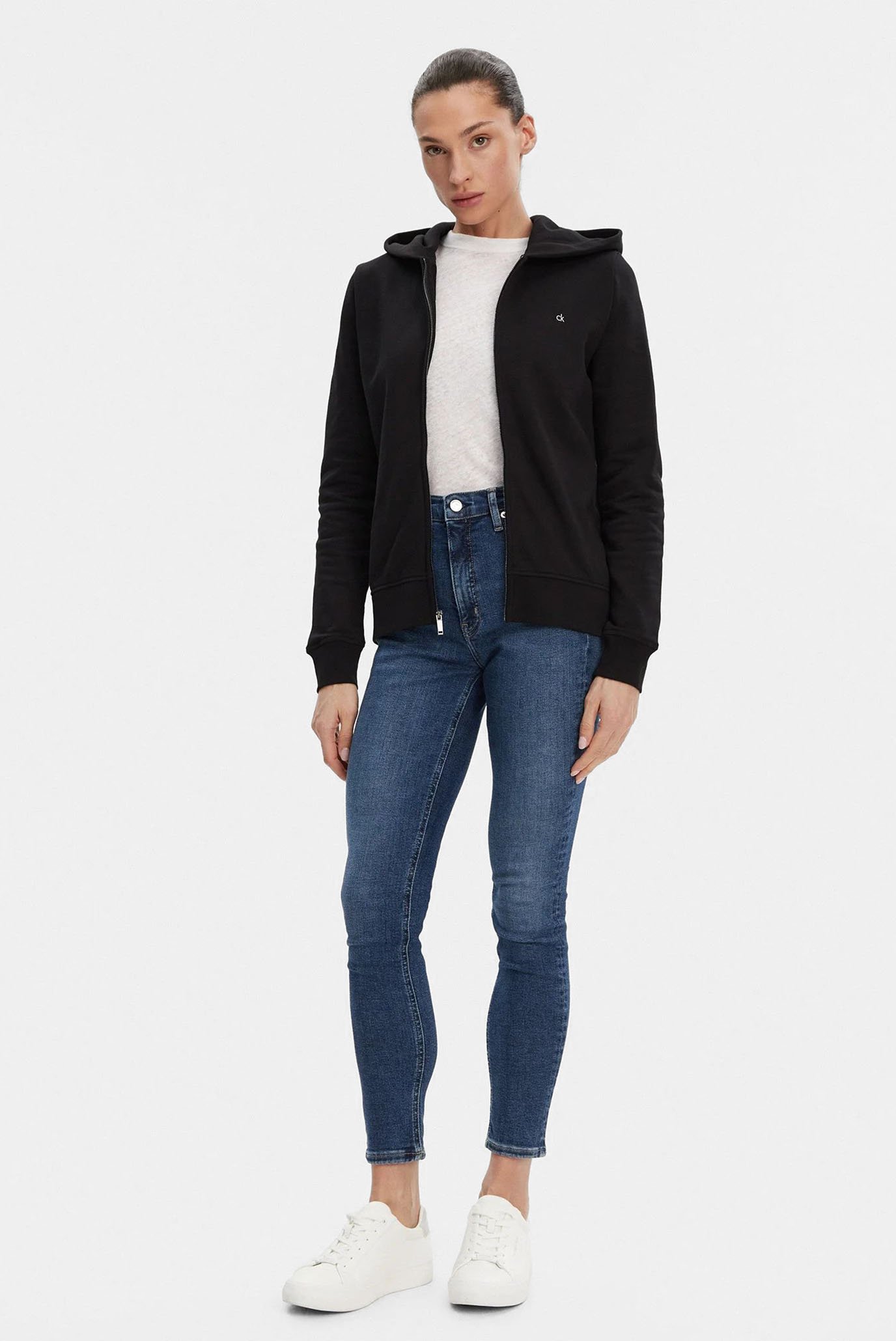 Реглан CK EMB TERRY ZIP THROUGH HOODIE 2