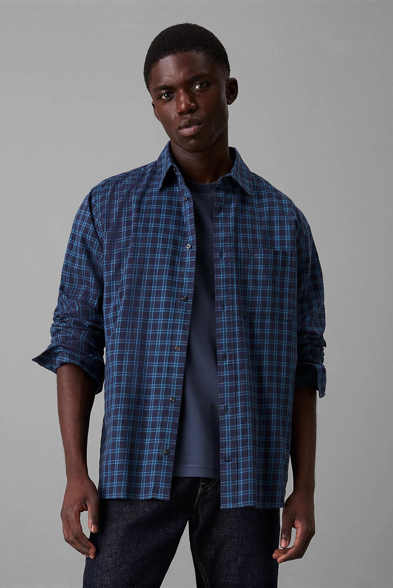 Рубашка TWILL CHECK COMFORT FIT SHIRT 1