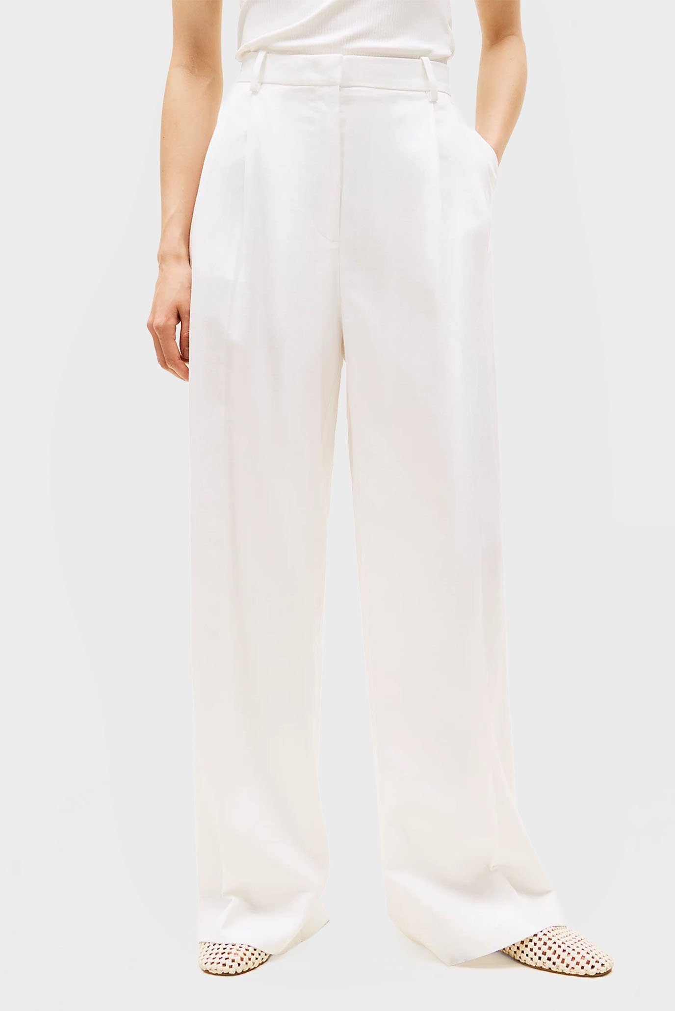 Брюки LINEN MIX RLXD STRAIGHT PANTSTommy Hilfiger Брюки LINEN MIX RLXD STRAIGHT PANTS 2