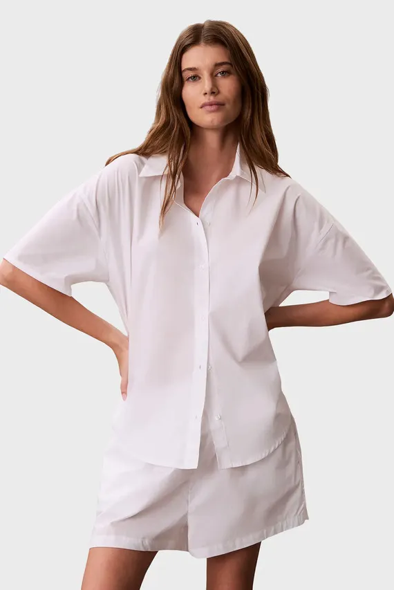 Ночная рубашка RELAXED POPLIN SS SHIRT Calvin Klein