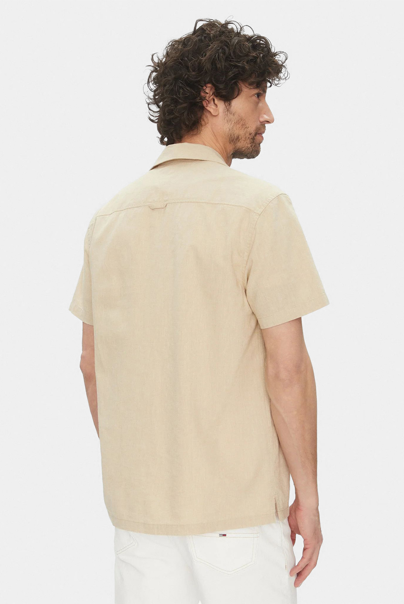 Рубашка с коротким рукавом/TJM LINEN BLEND CAMP 3