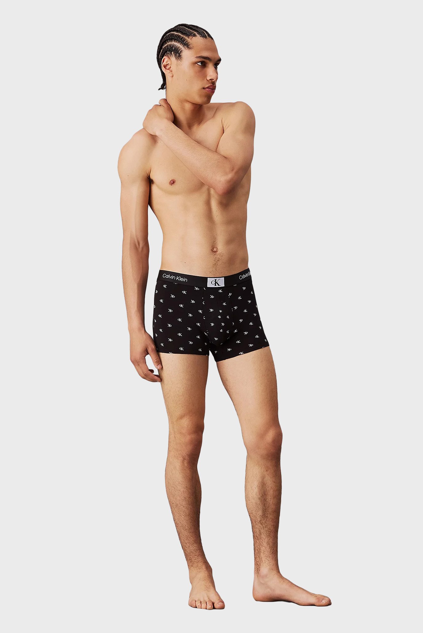 Мужские черные боксеры с узором TRUNK 2