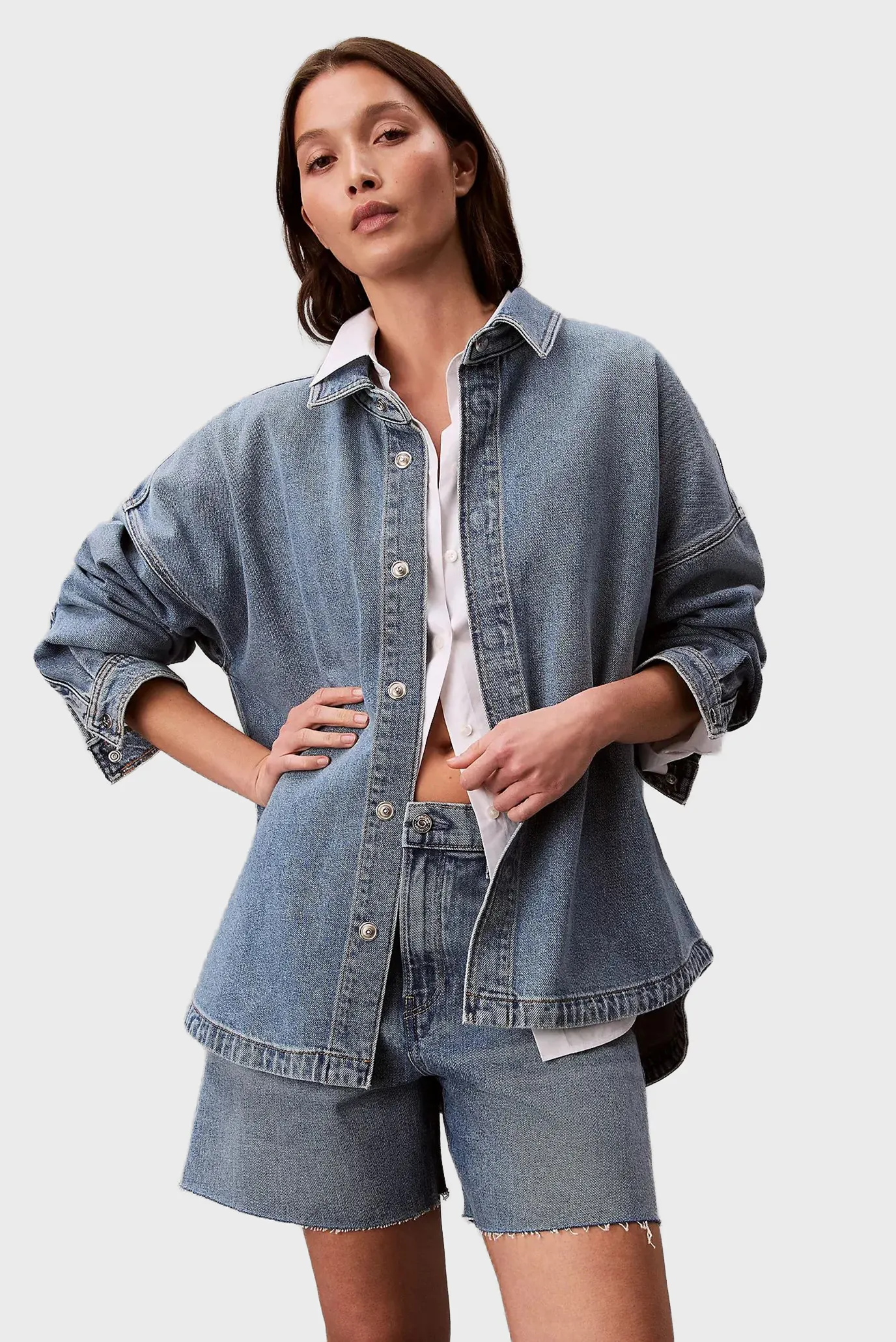 Рубашка DENIM BOYFRIEND SHIRT OVERNIGHT 1