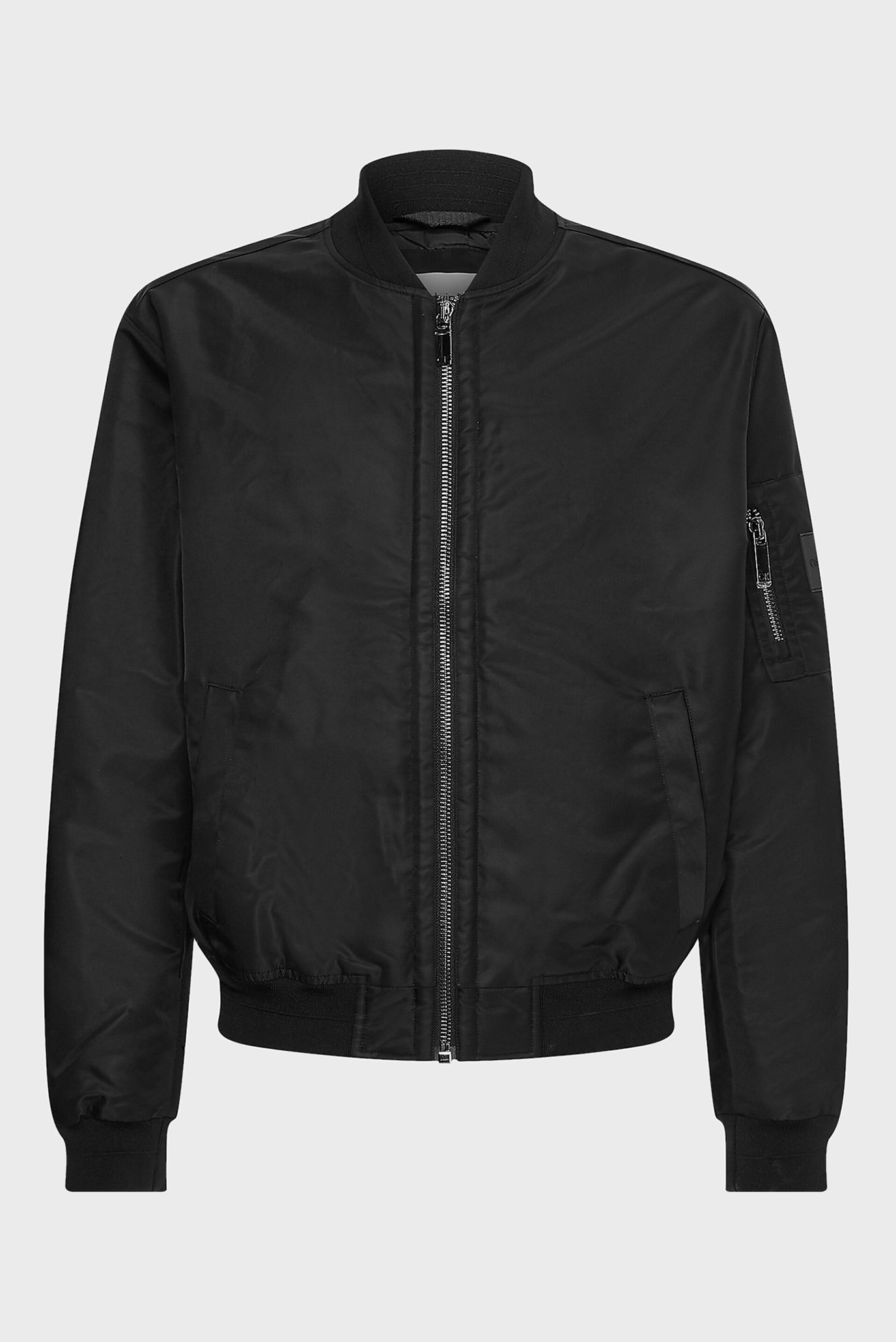 Мужской черный бомбер SATEEN HERO 10