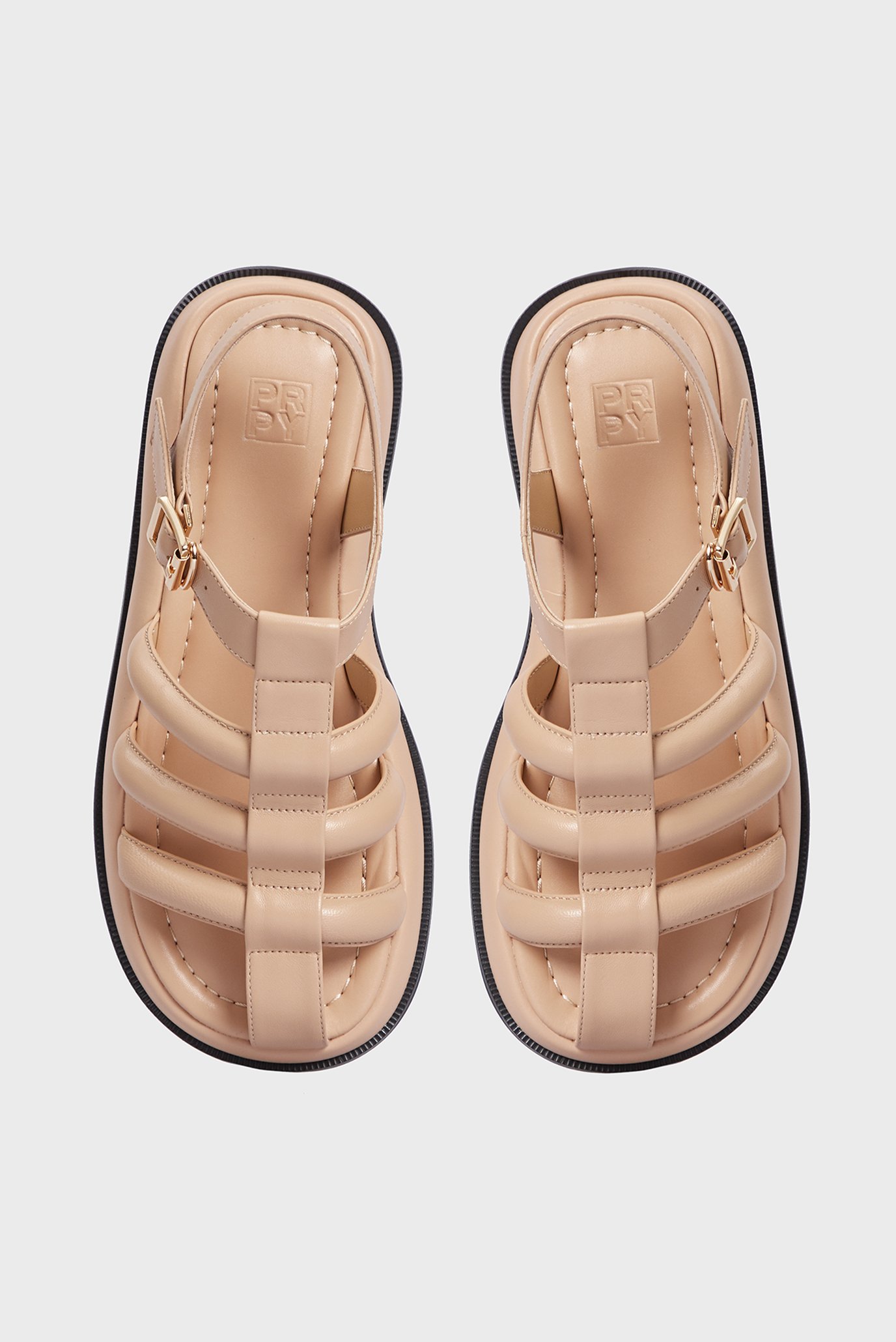 Женские бежевые кожаные сандалии Vicky 4