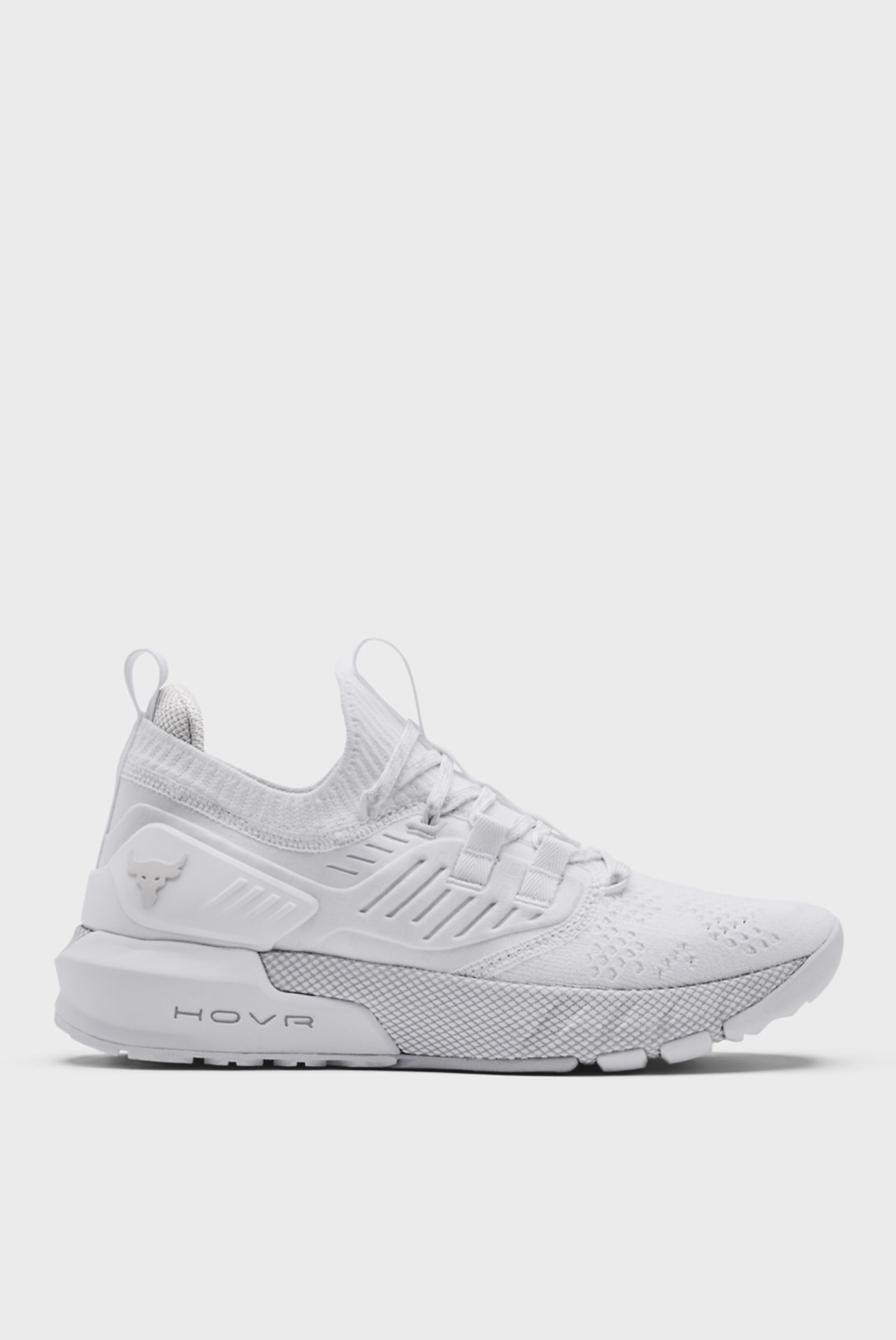 Женские белые кроссовки UA W Project Rock 3-WHT 1