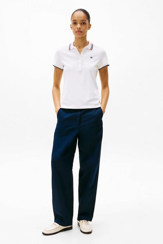 Поло FEMININE SPORTY SLIM POLO SS