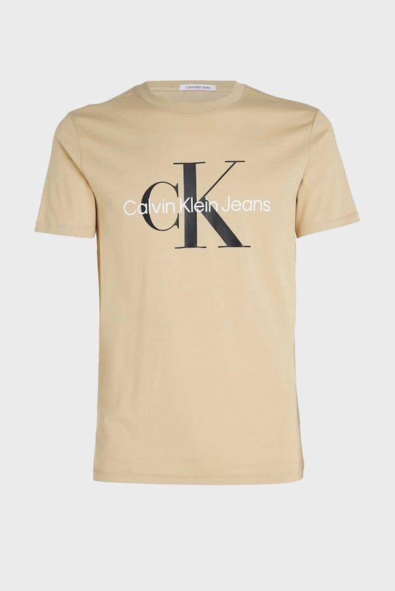 Мужская бежевая футболка SEASONAL MONOLOGO TEE