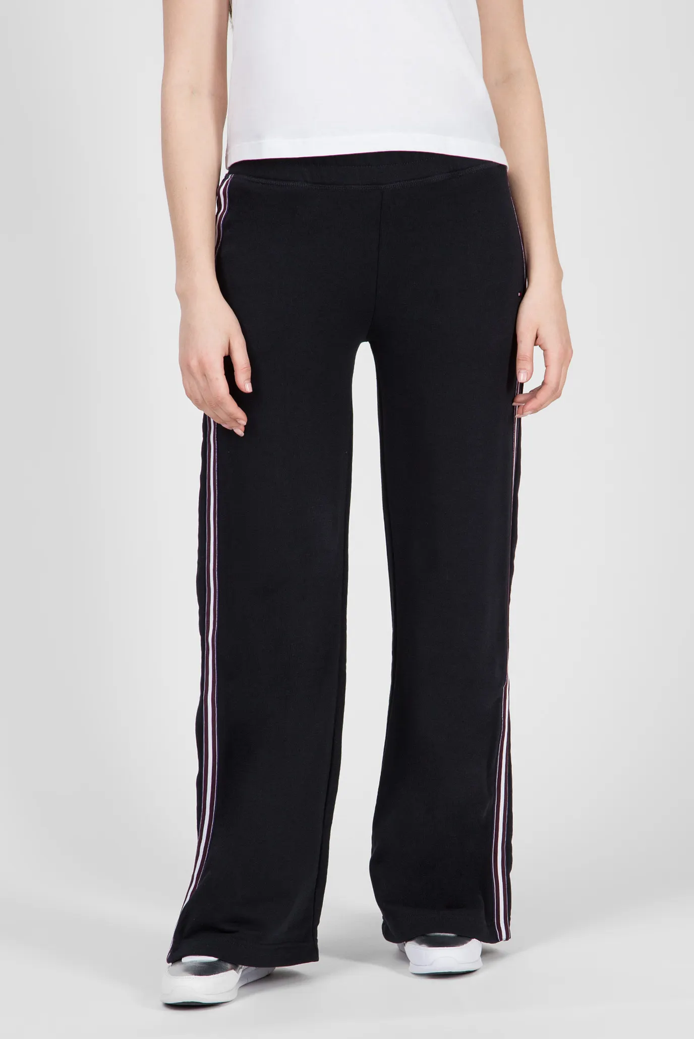 Женские черные брюки-клеш HALINA 6