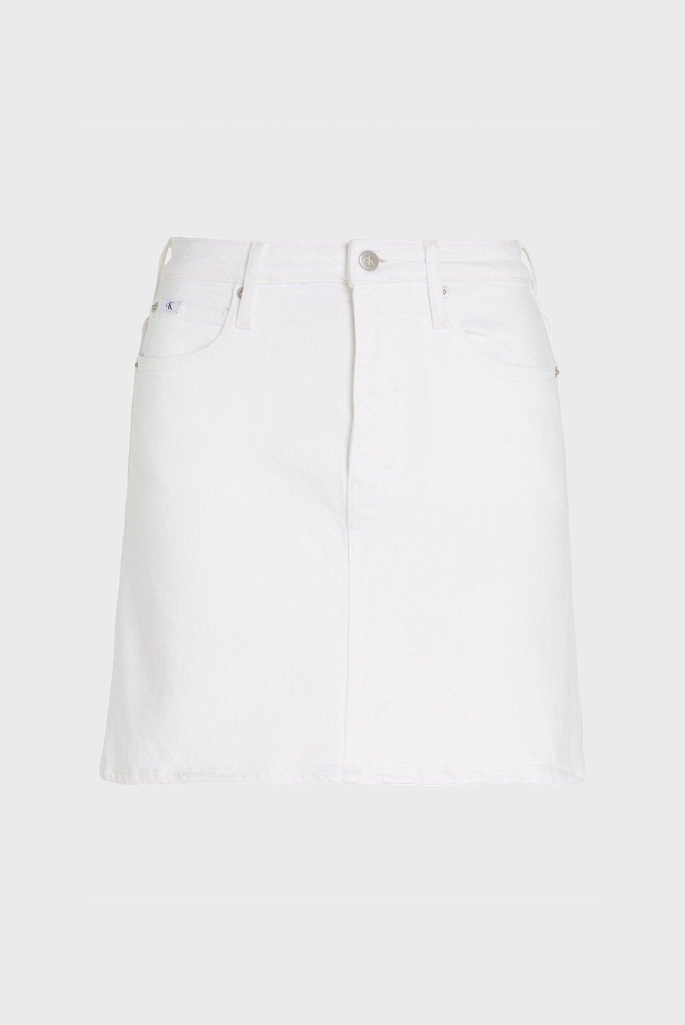 Женская белая джинсовая юбка HR A-LINE MINI 6