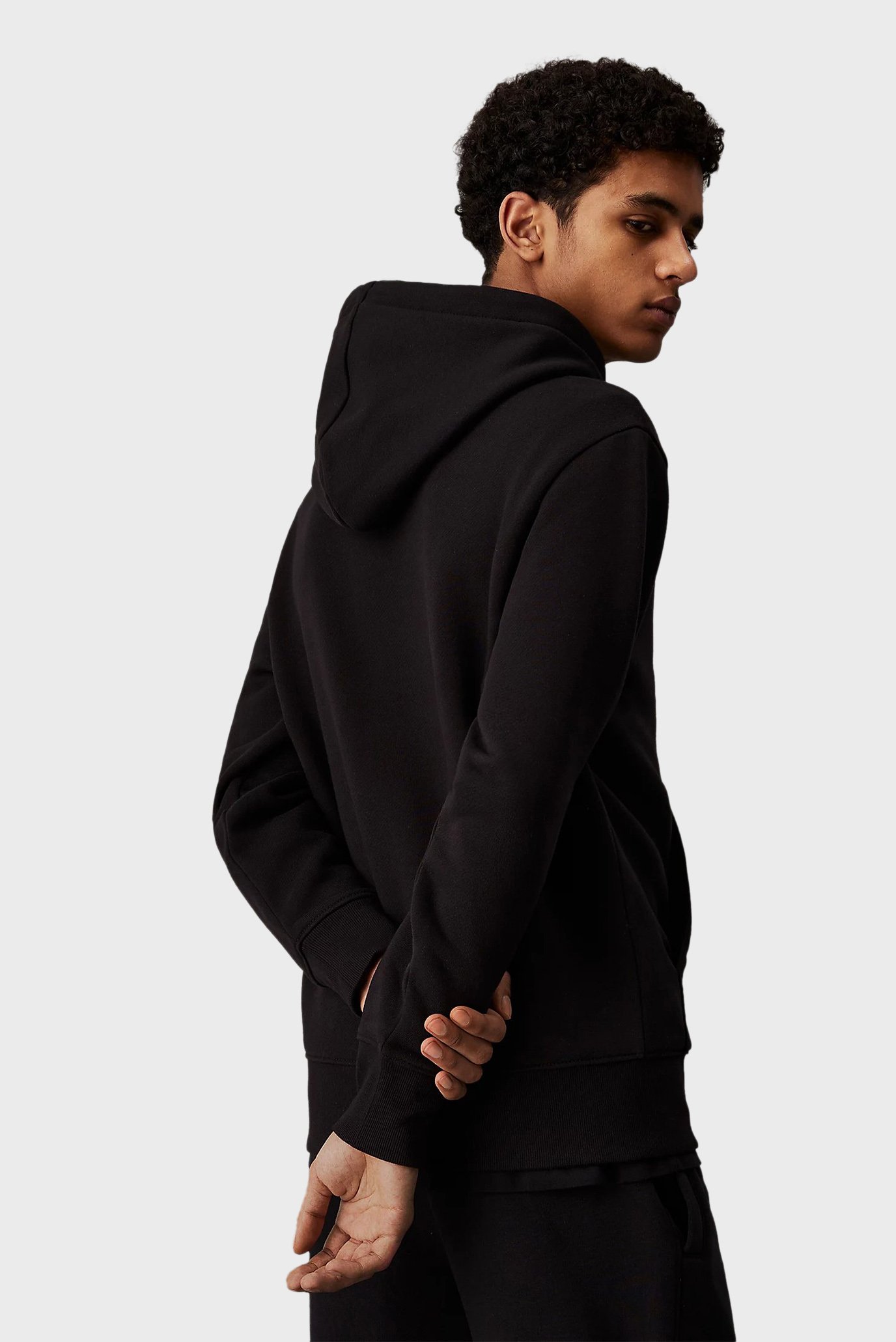 Мужское черное худи HEAVY TERRY 2