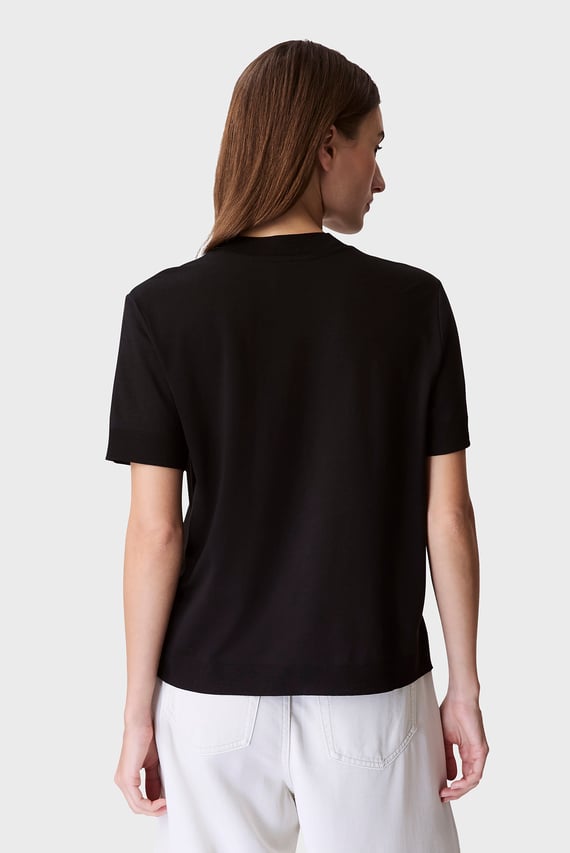 Женский черный джемпер Silk Touch Fine