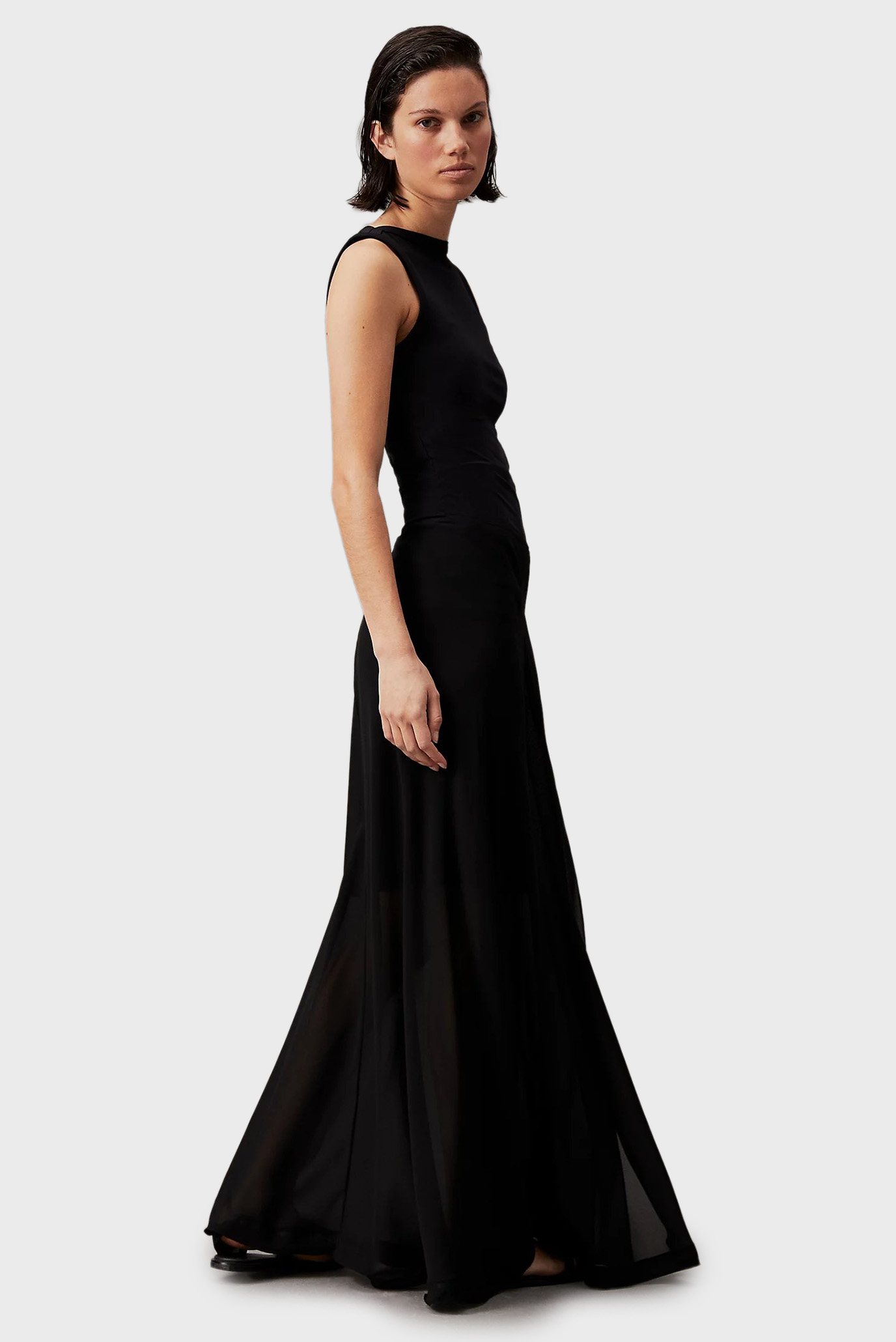 Женская черная юбка GEORGETTE ANKLE 3