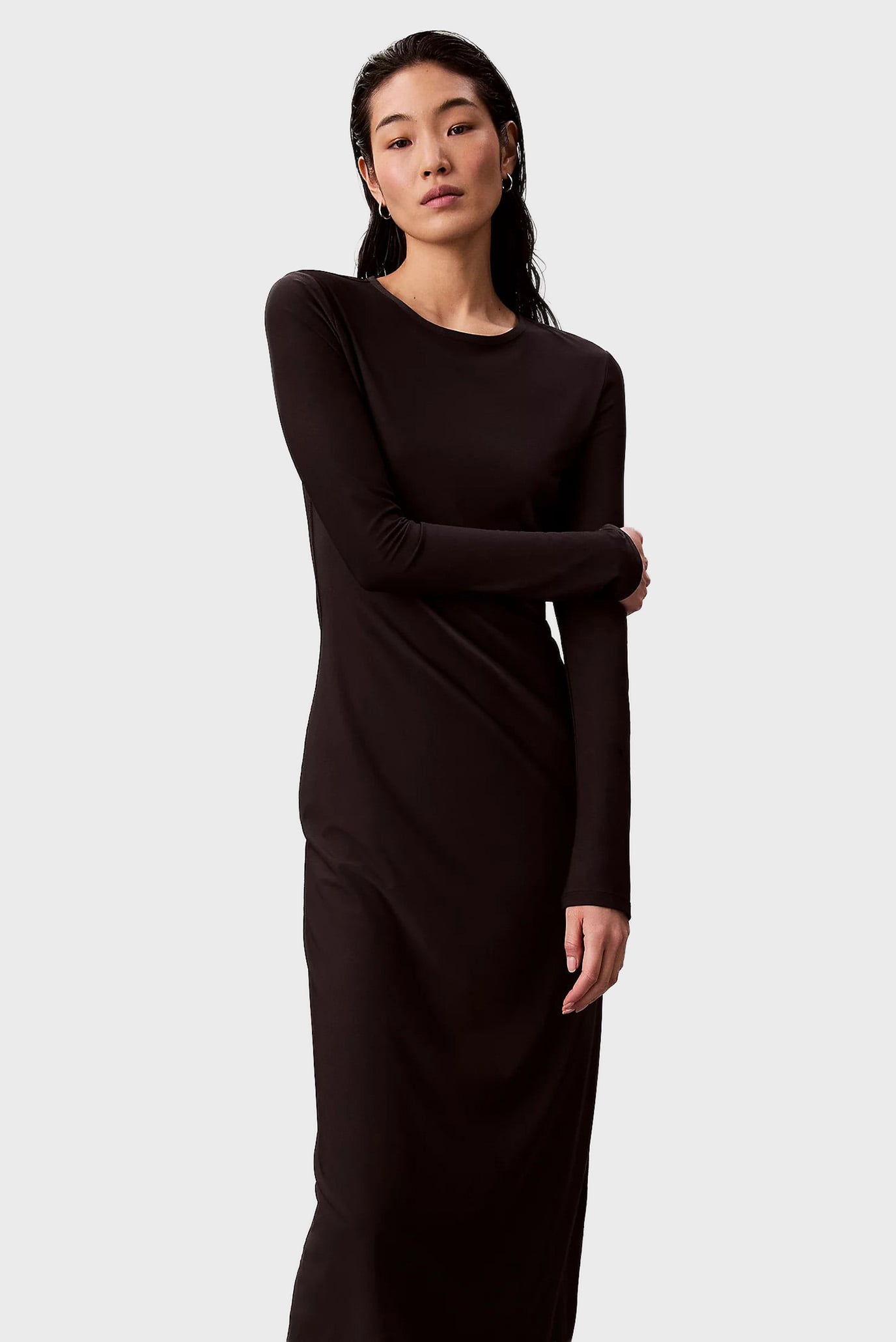 Платье LS CREPE CUTOUT BACK MIDI DRESS 5