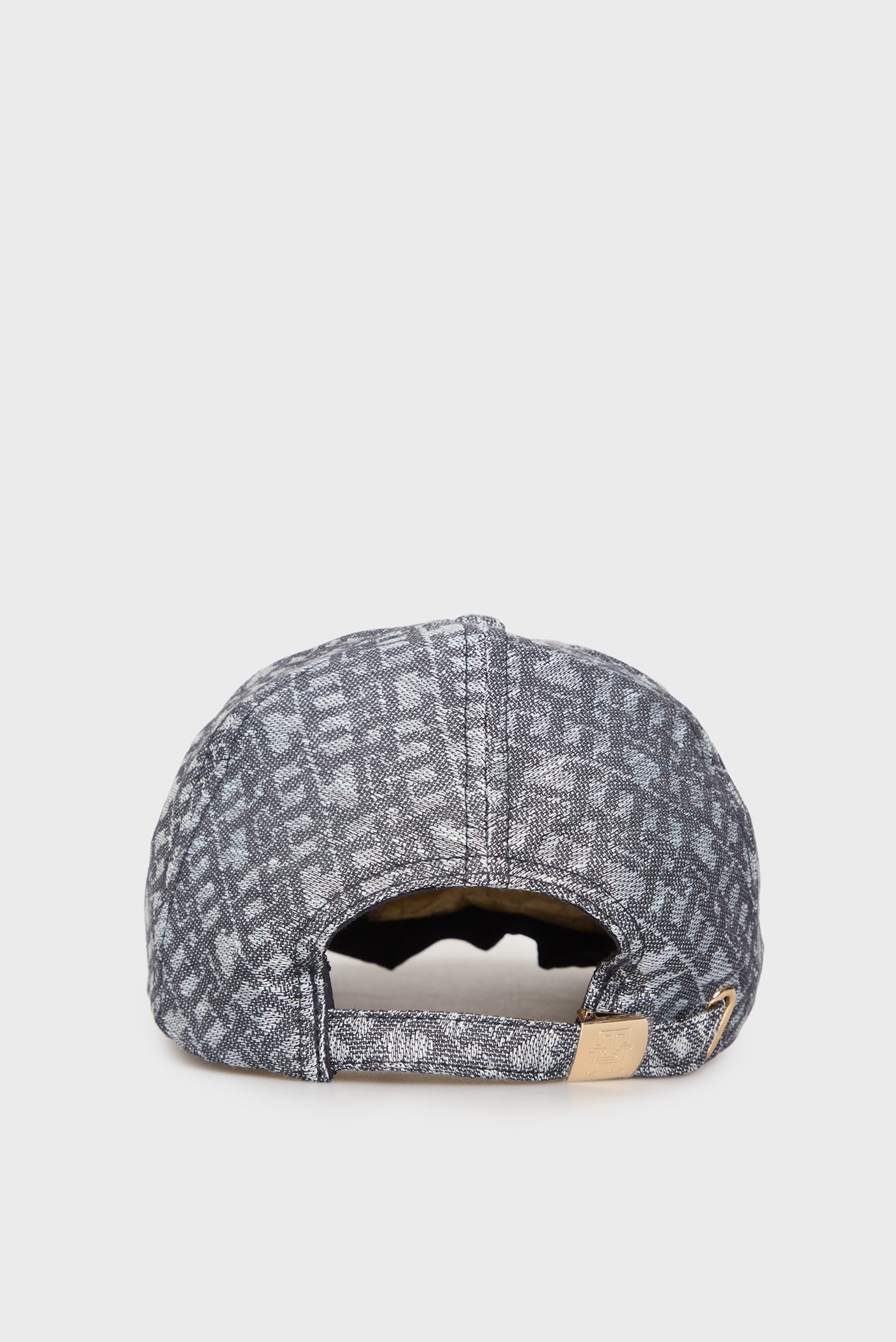 Женская синяя льняная кепка с узоромTommy Hilfiger Женская синяя льняная кепка с узором 2