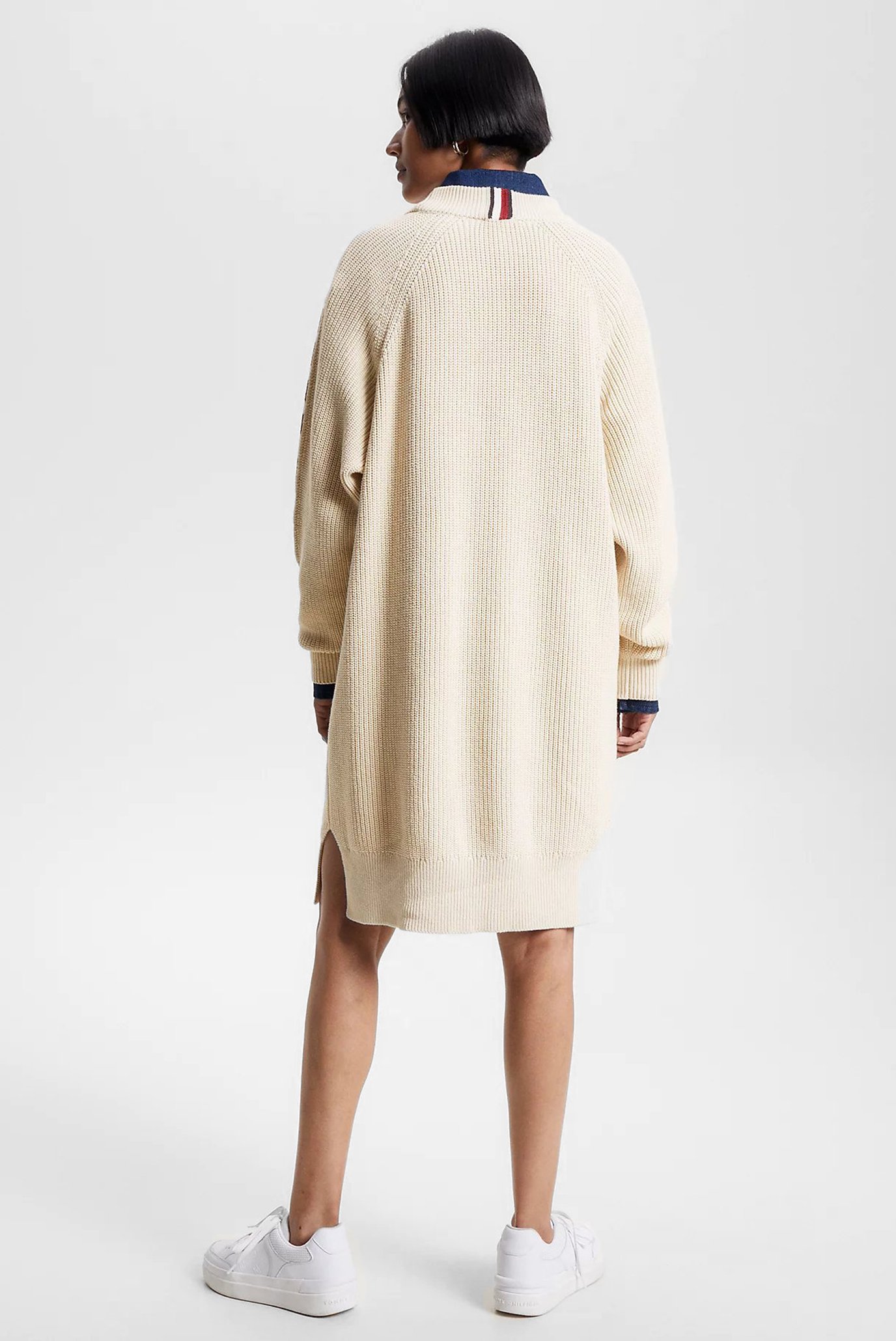 Женское бежевое платье PLACED HILFIGER SWEATER DRESS 8