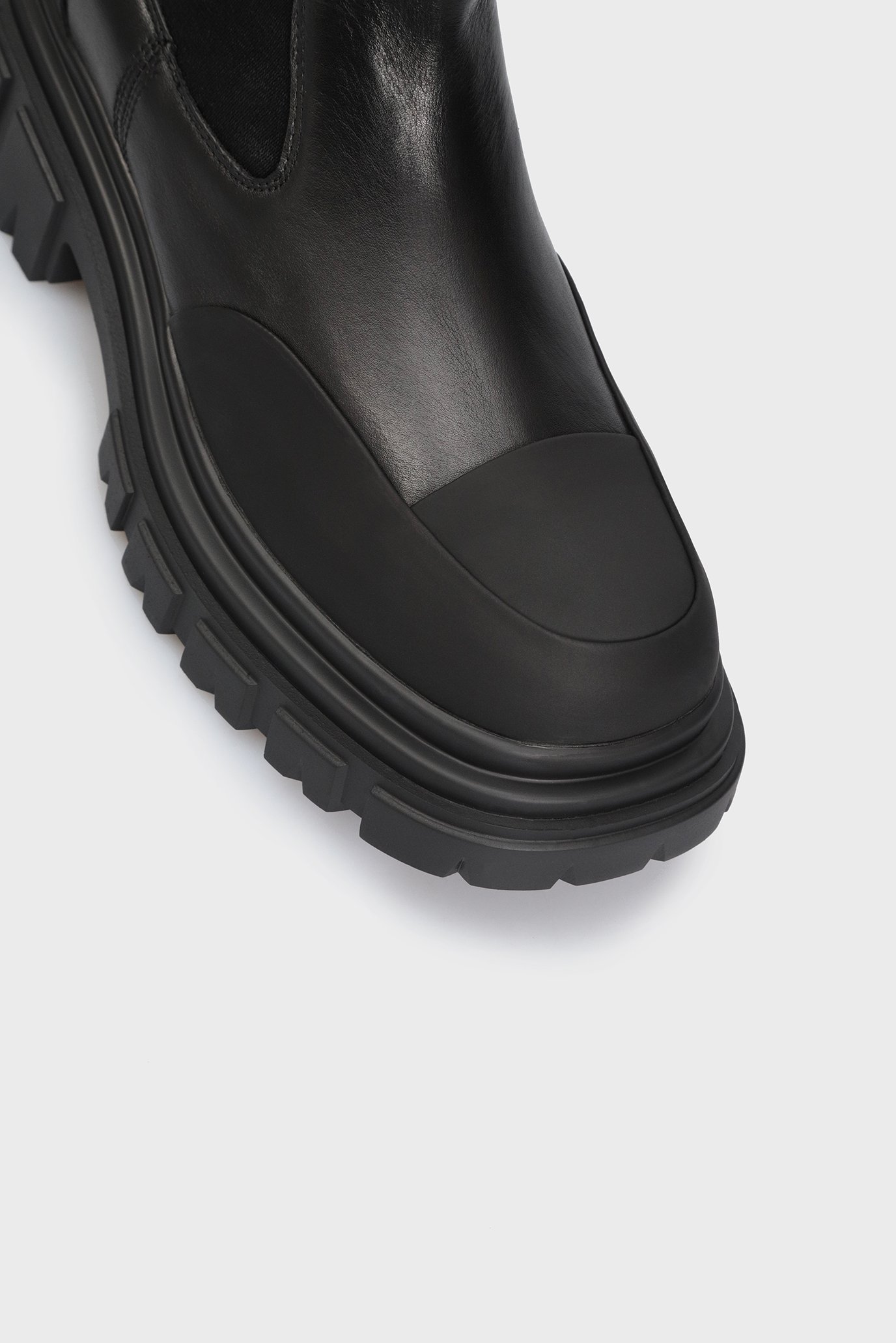 Женские черные кожаные сапоги Badosa 10