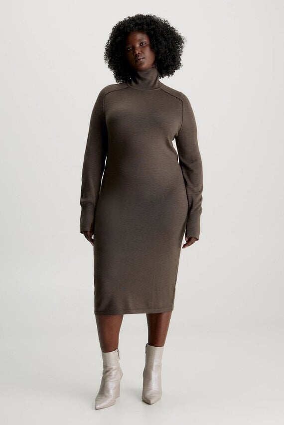 Платье EXTRA FINE WOOL HIGH-NK DRESS