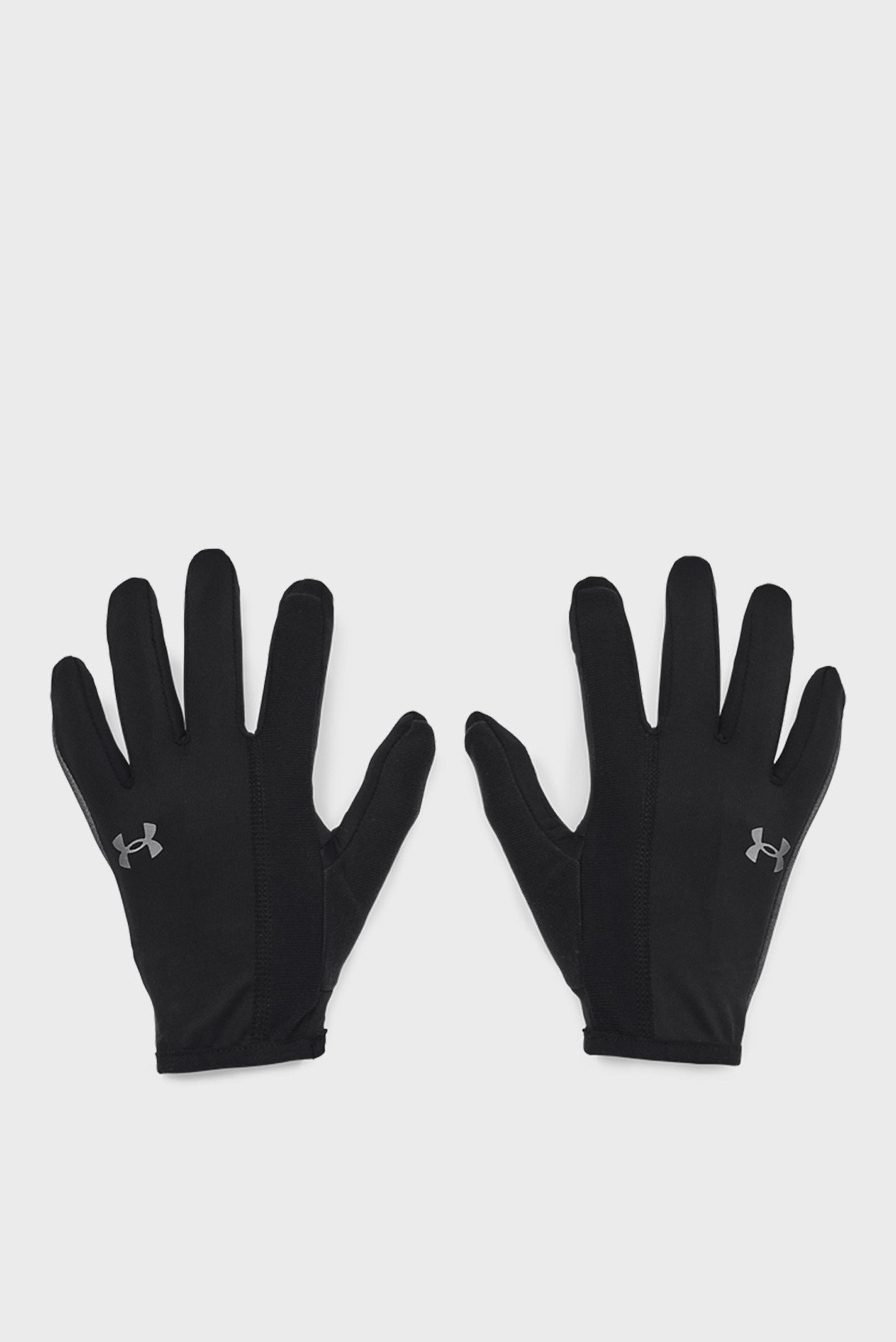 Мужские черные перчатки UA Storm Run Liner 1