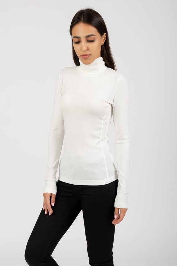 Лонгслив MODAL RIB ROLL NECK TOP