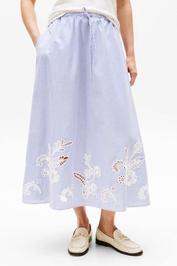 Юбка BRODERIE ANGLAISE LONG SKIRT
