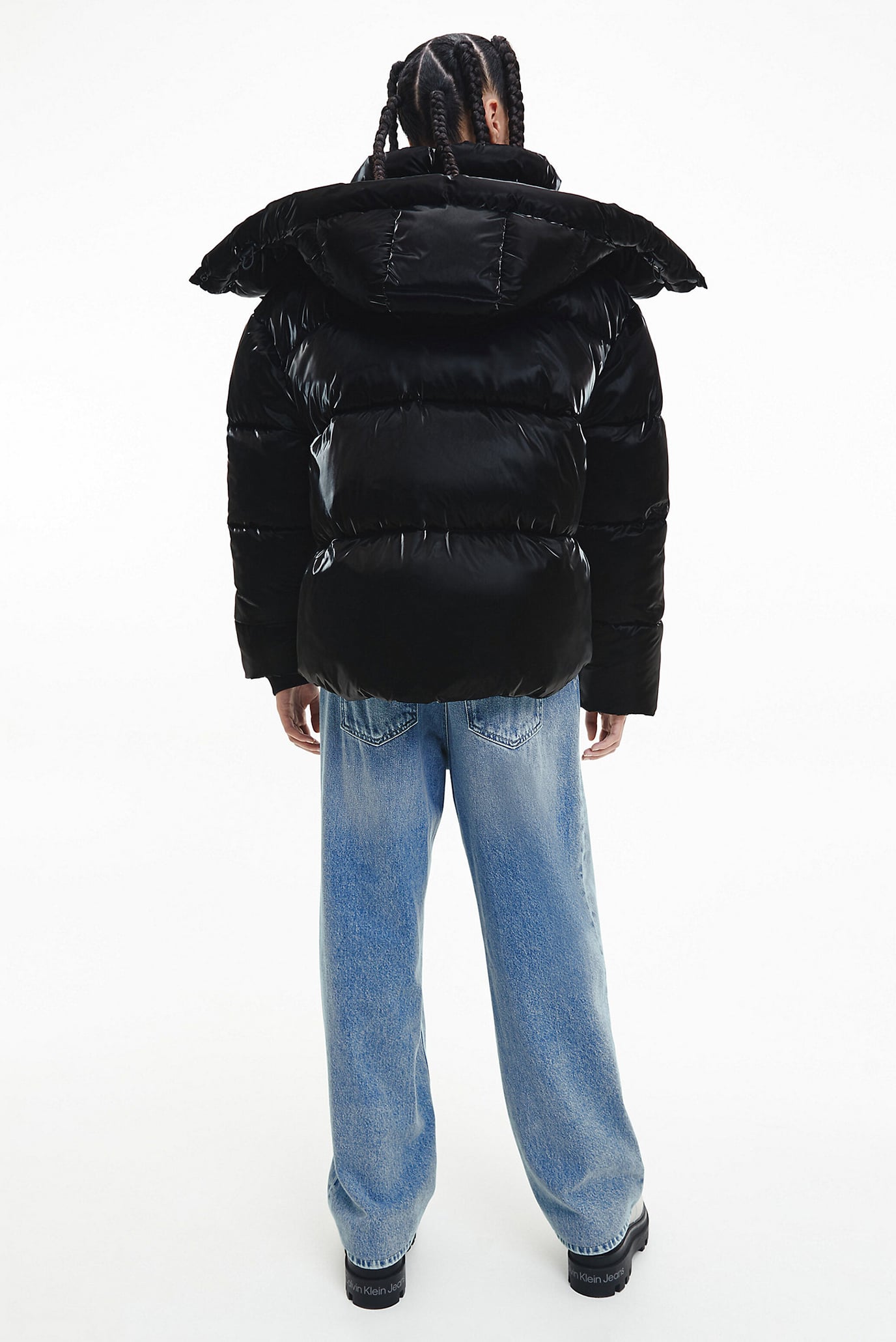 Женская черная куртка HIGH FILLED WIDE PUFFER JACKET 7