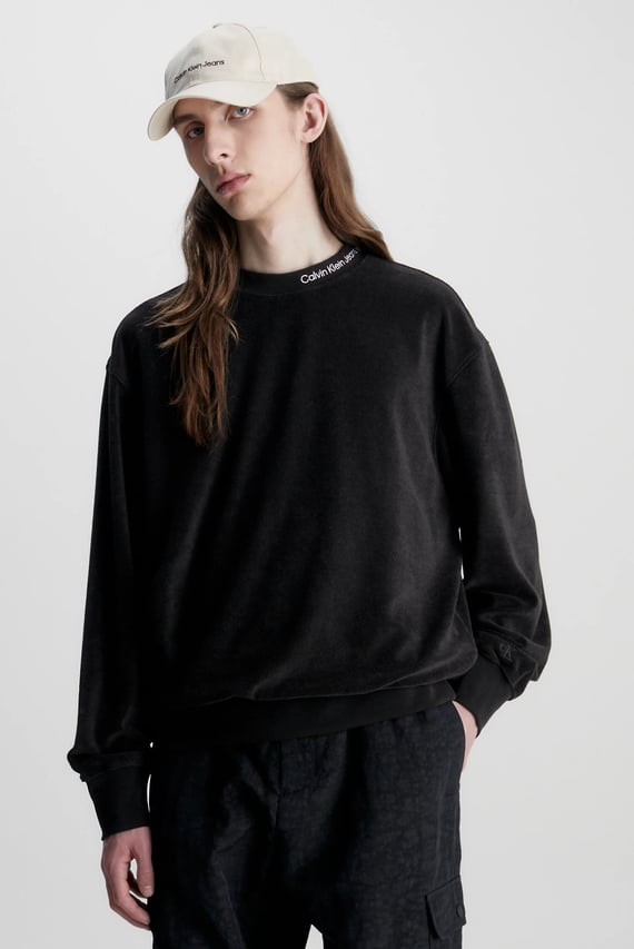 Свитшот EMBRO NECK TOWELLING CREWNECK