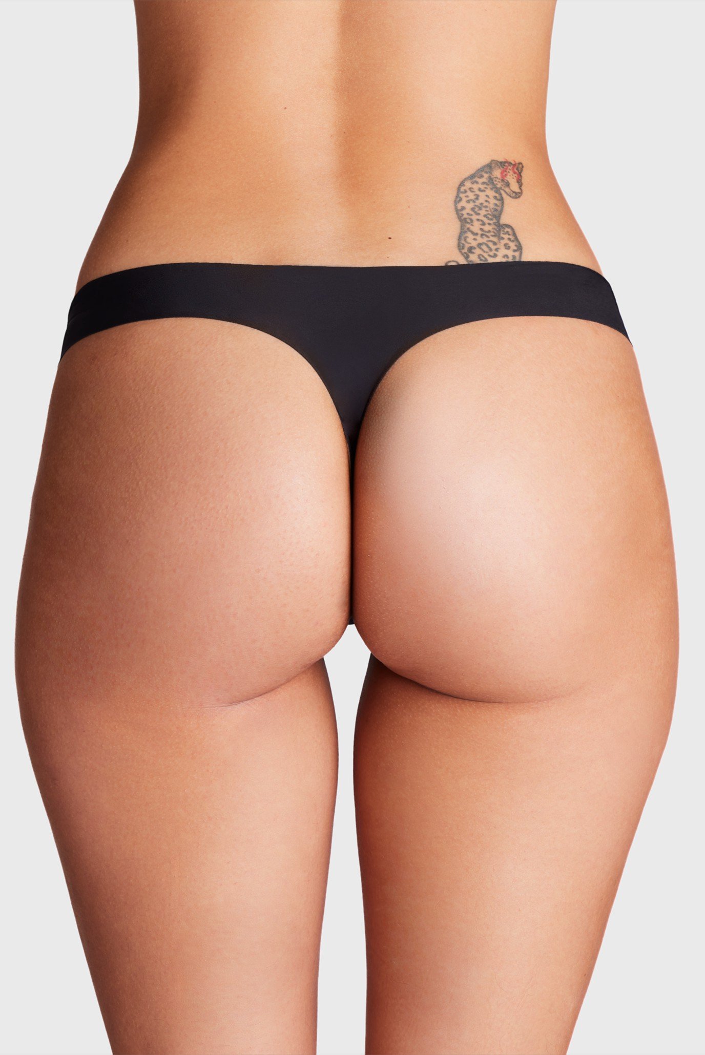 Женские черные трусики (3 шт) UA Pure Stretch NS THONG 3