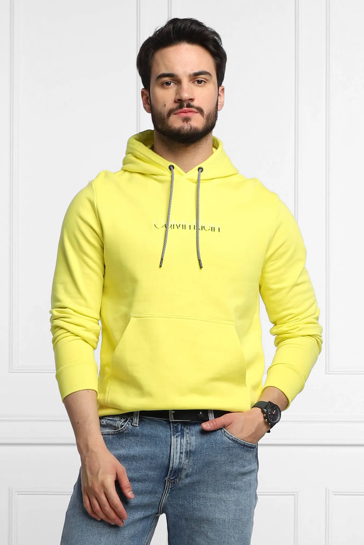 Мужское желтое худи MULTI COLOR LOGO 6