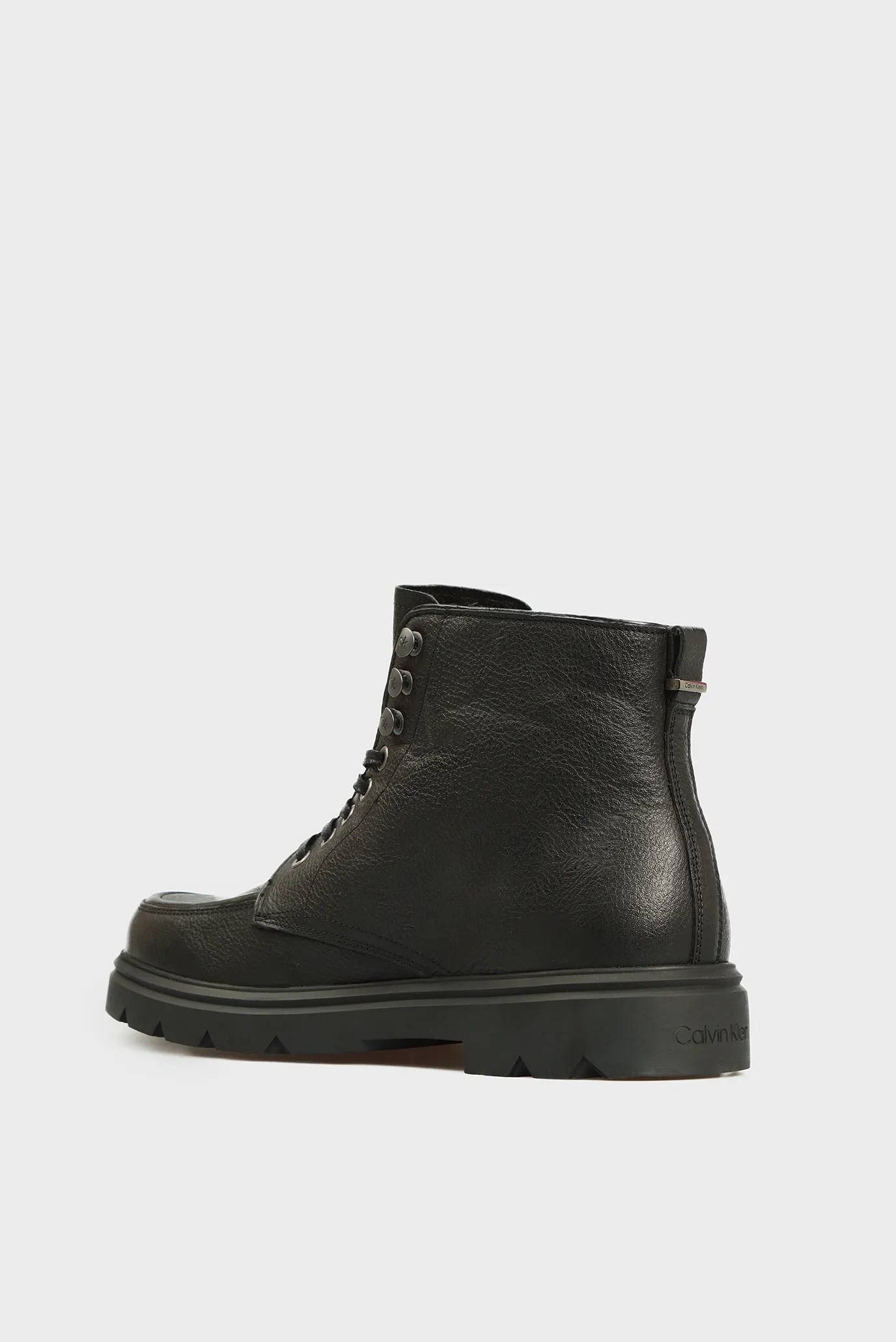 Мужские черные кожаные ботинки 10