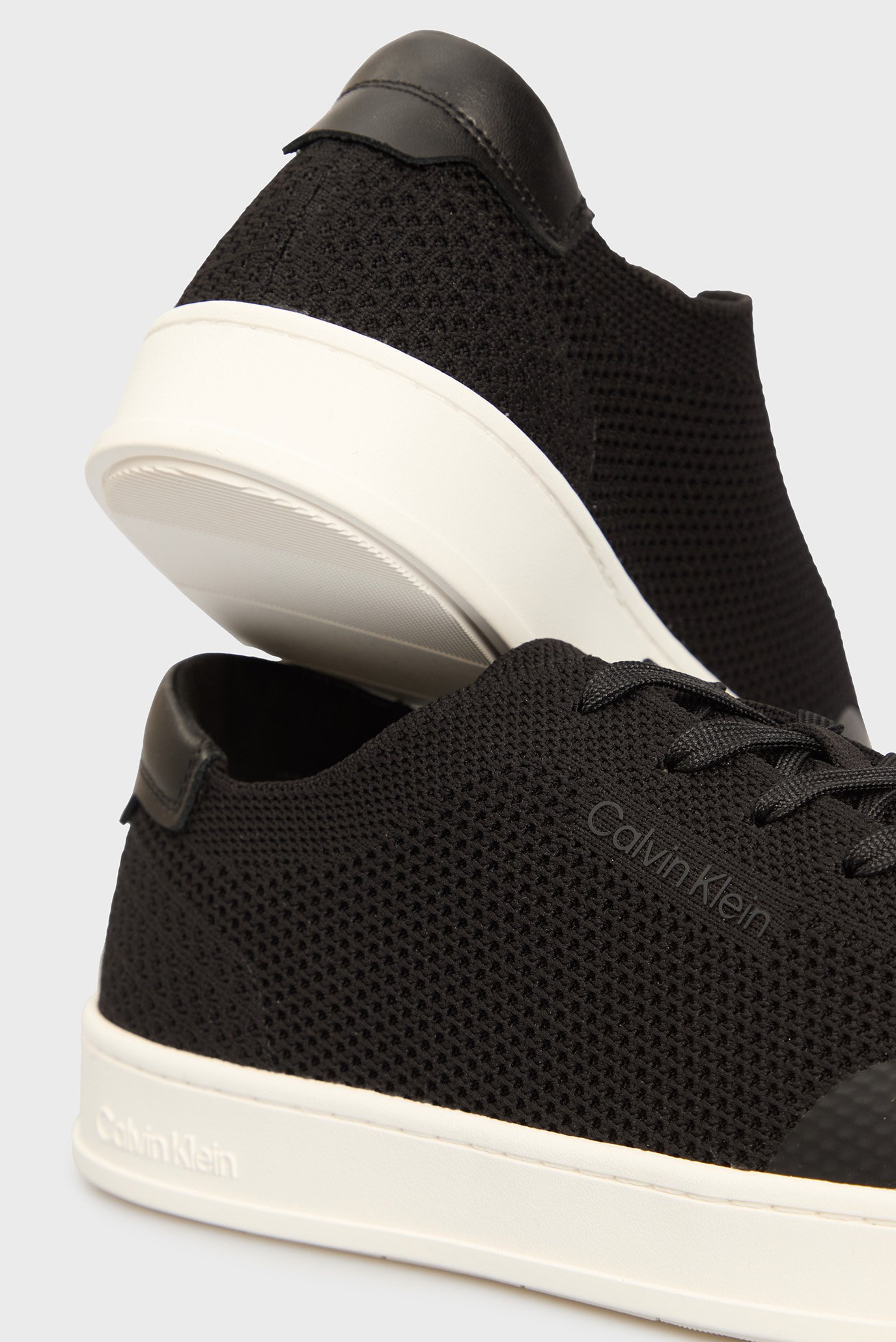 Мужские черные сникерсы LOW TOP LACE UP KNIT 2