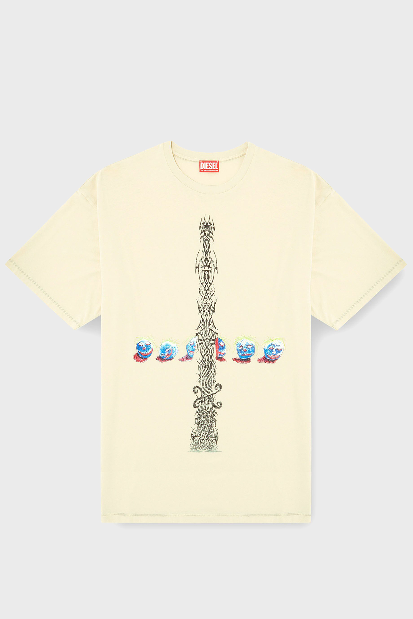 Мужская бежевая футболка T-BOXT-R4 4