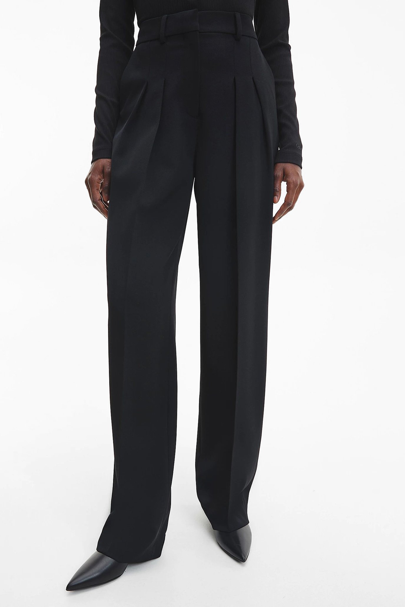 Брюки WOOL TWILL PLEATED STRAIGHT PANT 6