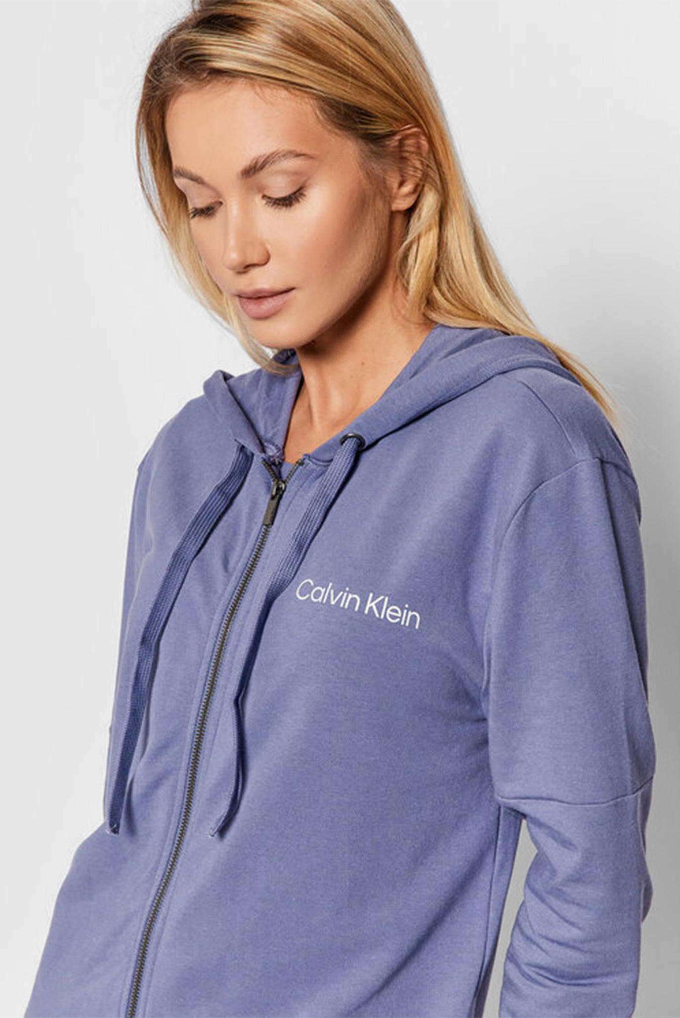 Calvin klein women's zip hoodie best sale