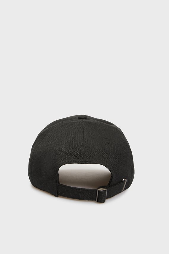 Мужская черная льняная кепка LINEN BB CAP