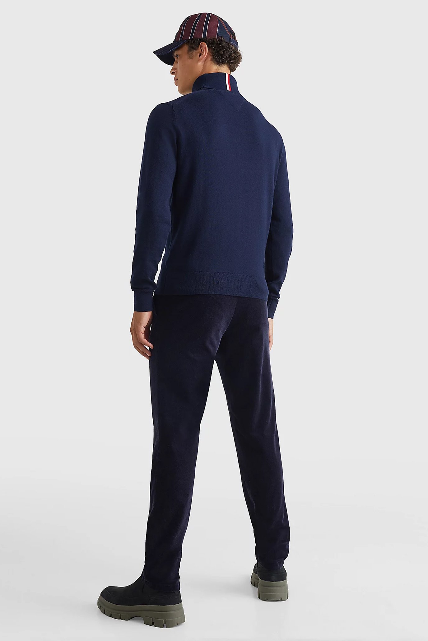 Мужской темно-синий гольф PIMA ORG CTN CASHMERETommy Hilfiger Мужской темно-синий гольф PIMA ORG CTN CASHMERE 3