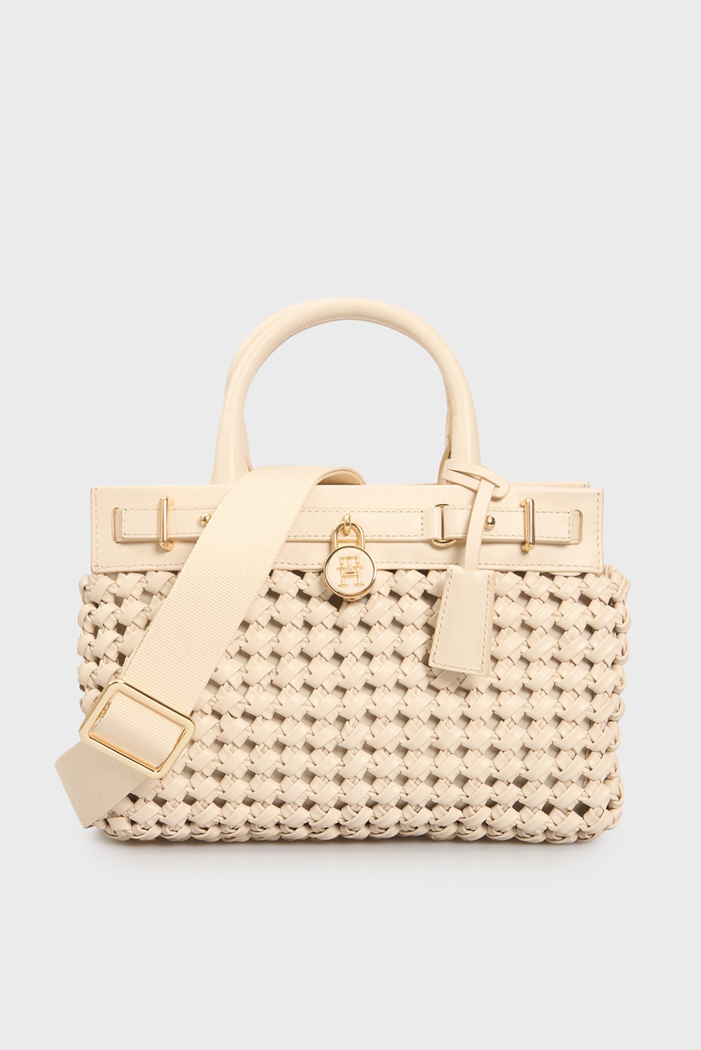 Женская белая кожаная сумка AMERICAN ICON MINI TOTE LE WO 1