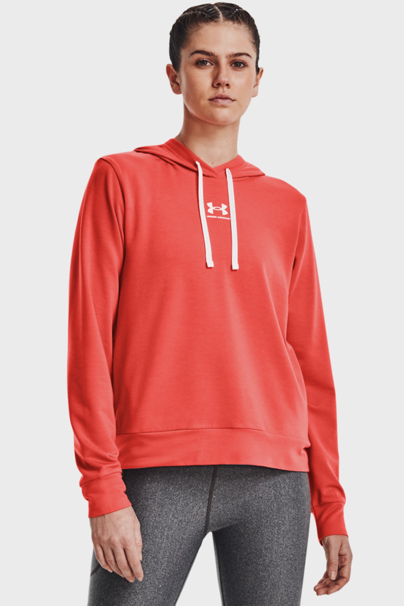 Женское красное худи Rival Terry Hoodie 7