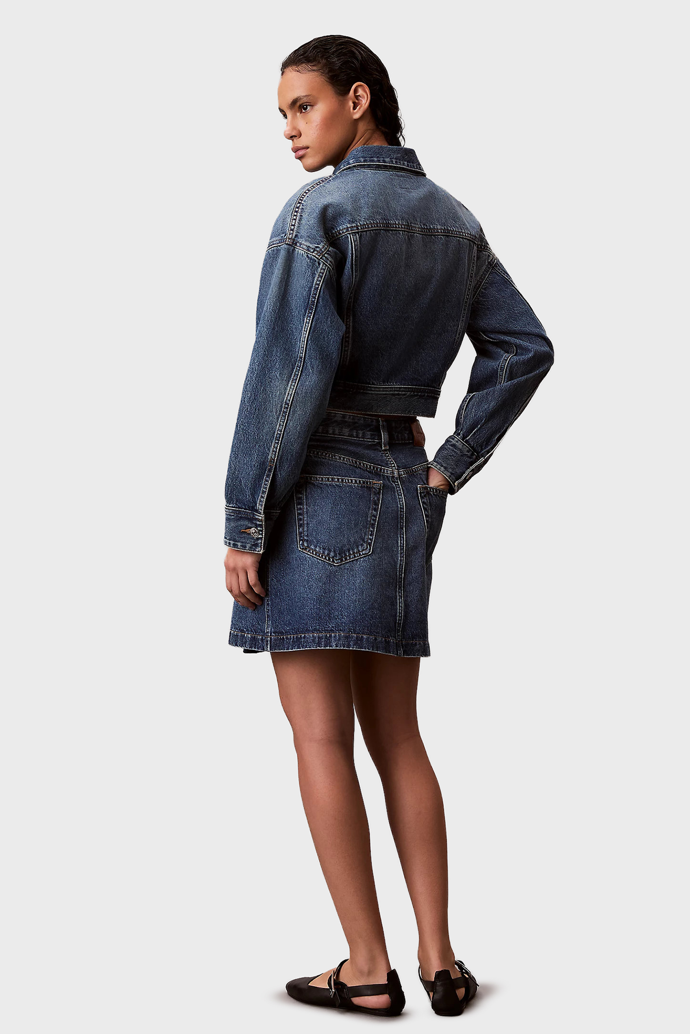 Юбка DENIM MINI WRAP SKIRT COLD SPRIN 3