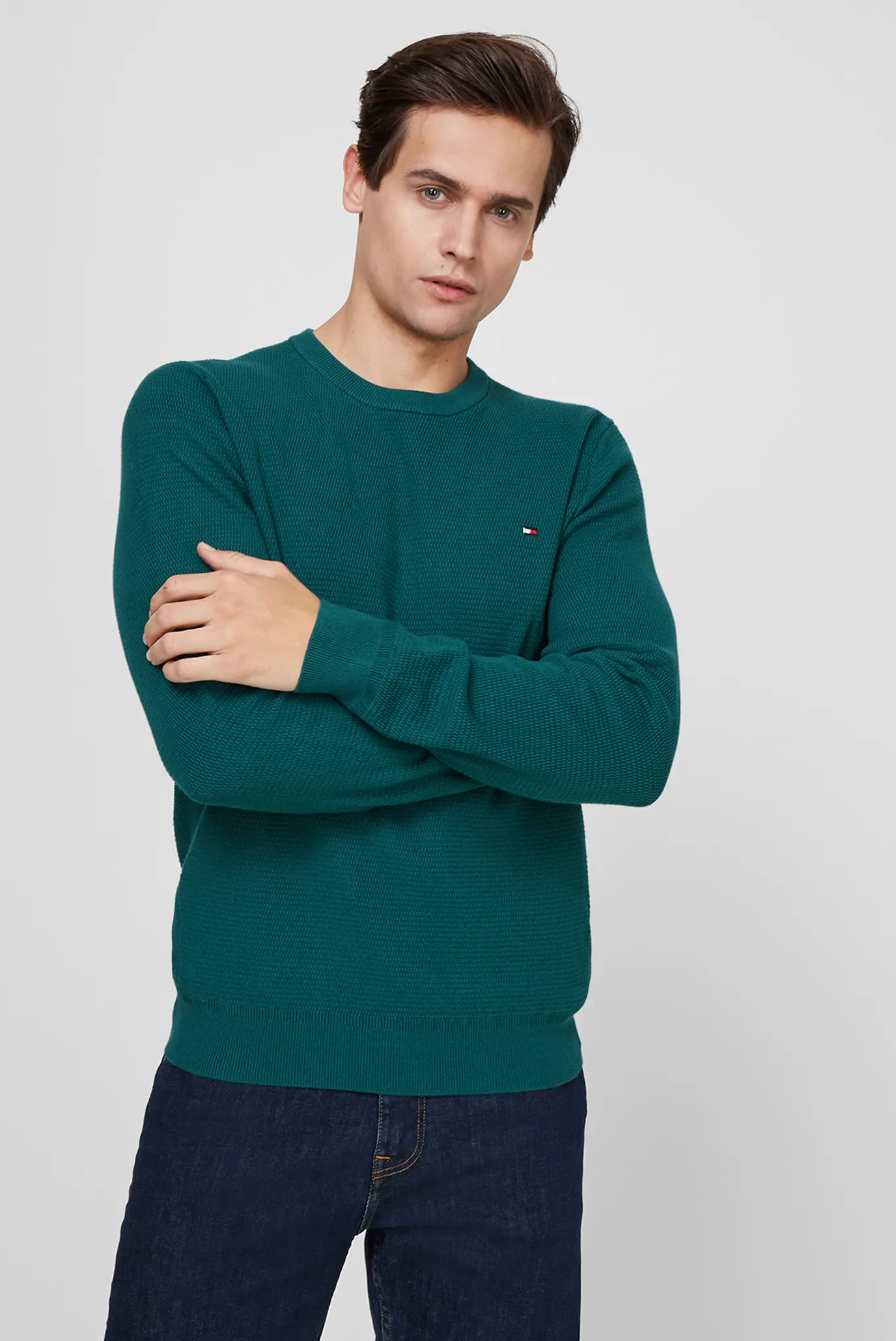 Мужской зеленый джемпер STRUCTURED 6